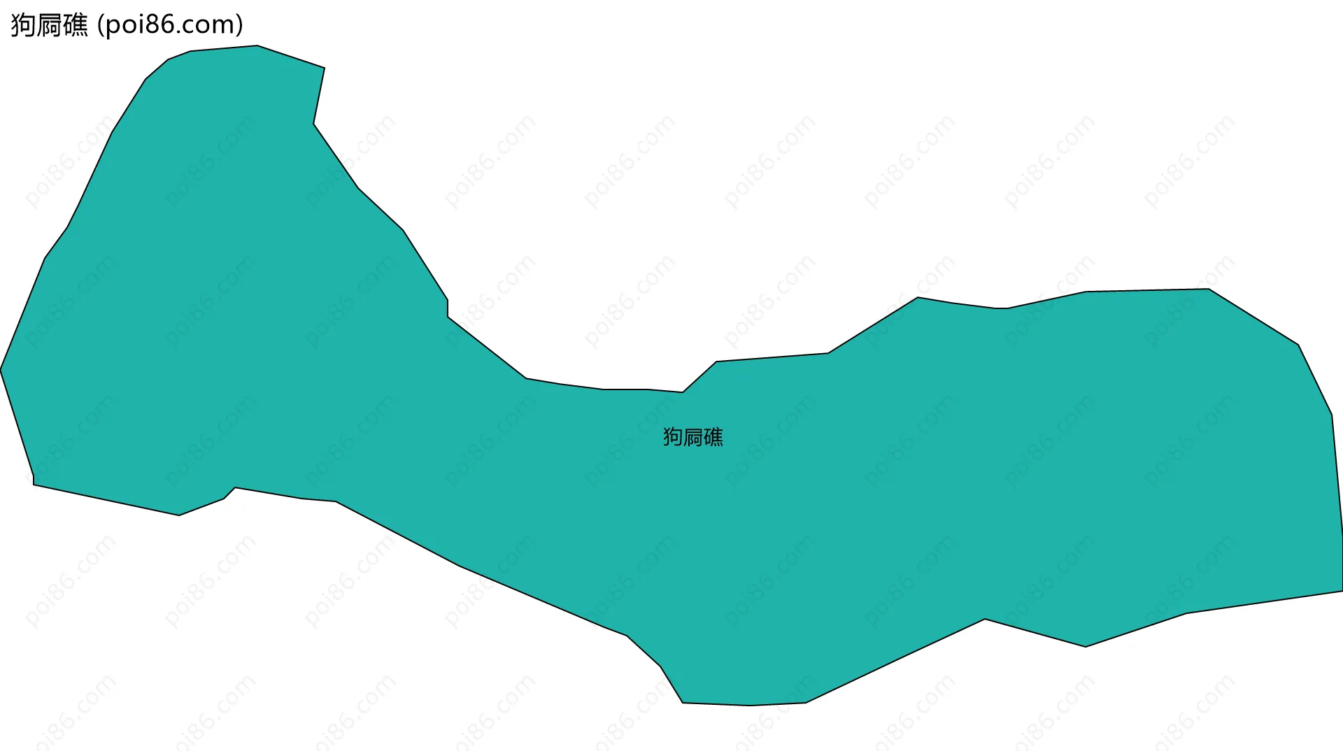 狗屙礁边界地图