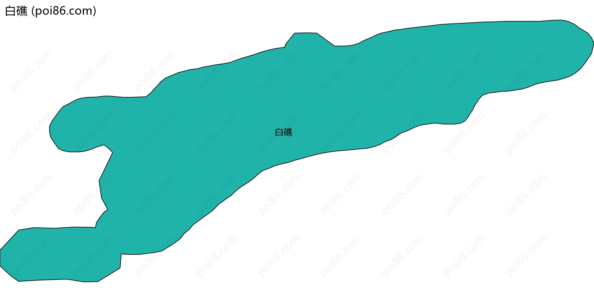 白礁边界地图