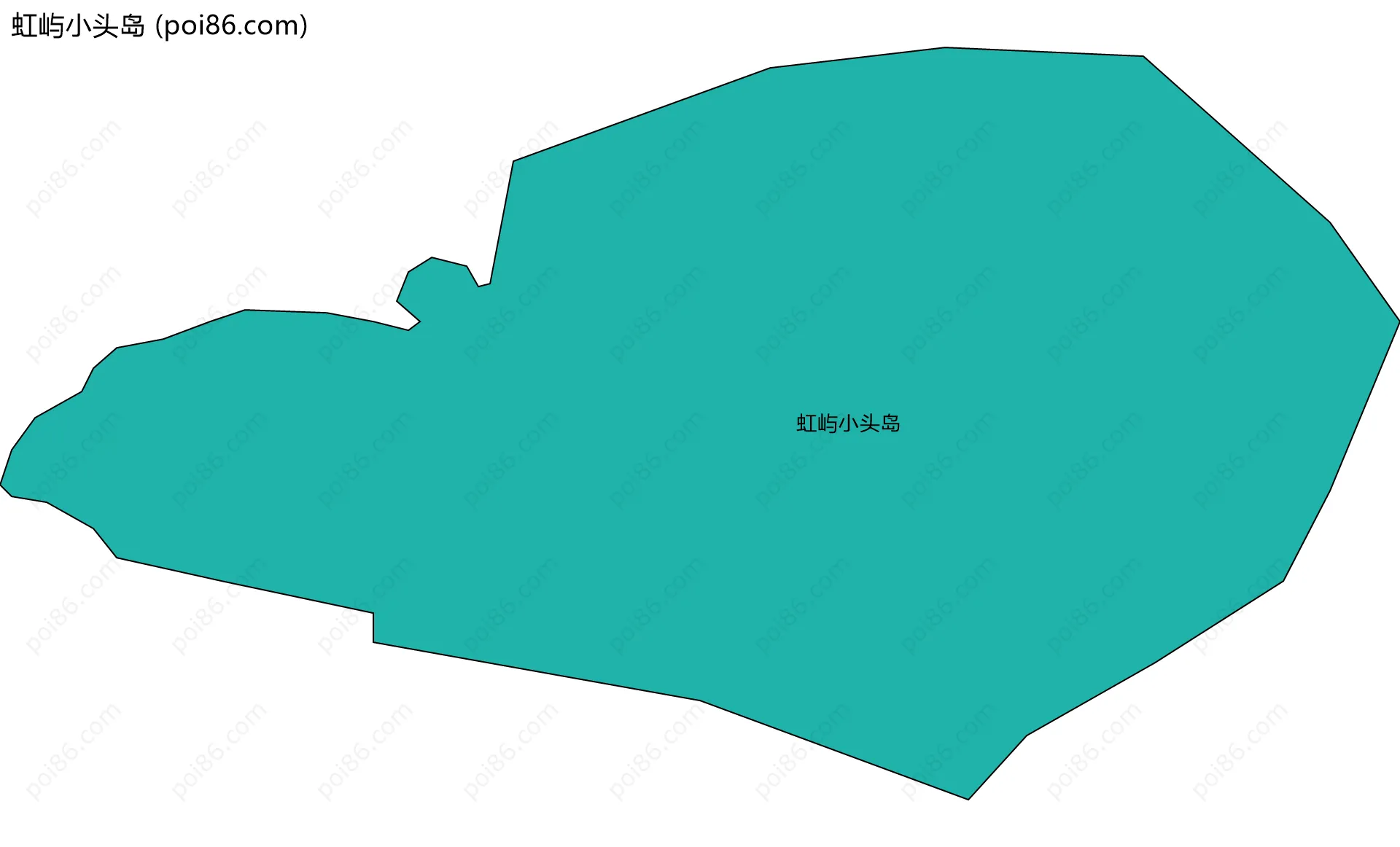 虹屿小头岛边界地图