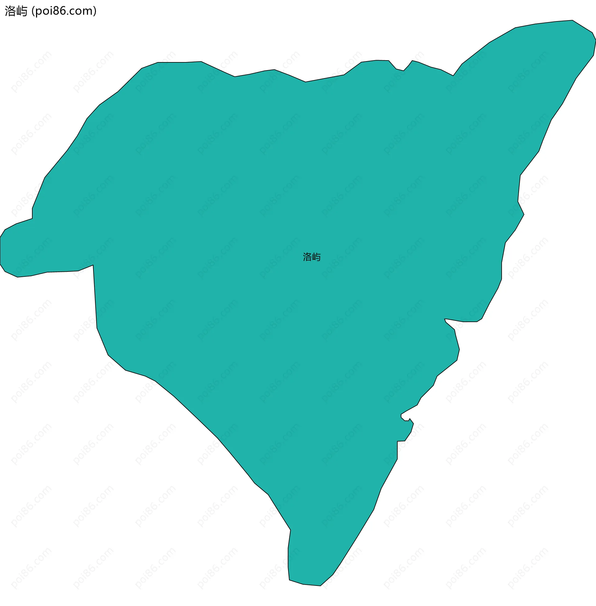 洛屿边界地图