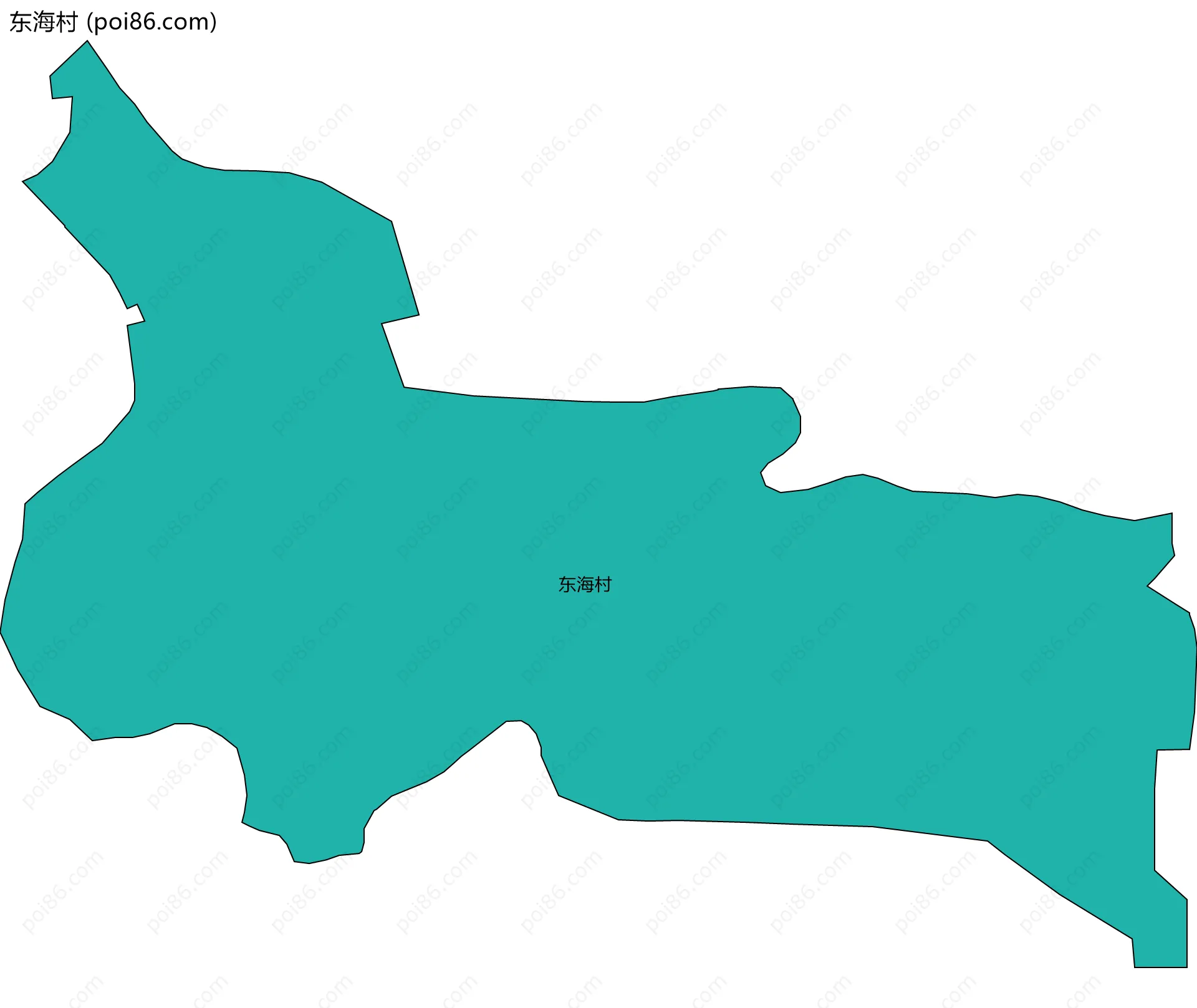 东海村边界地图