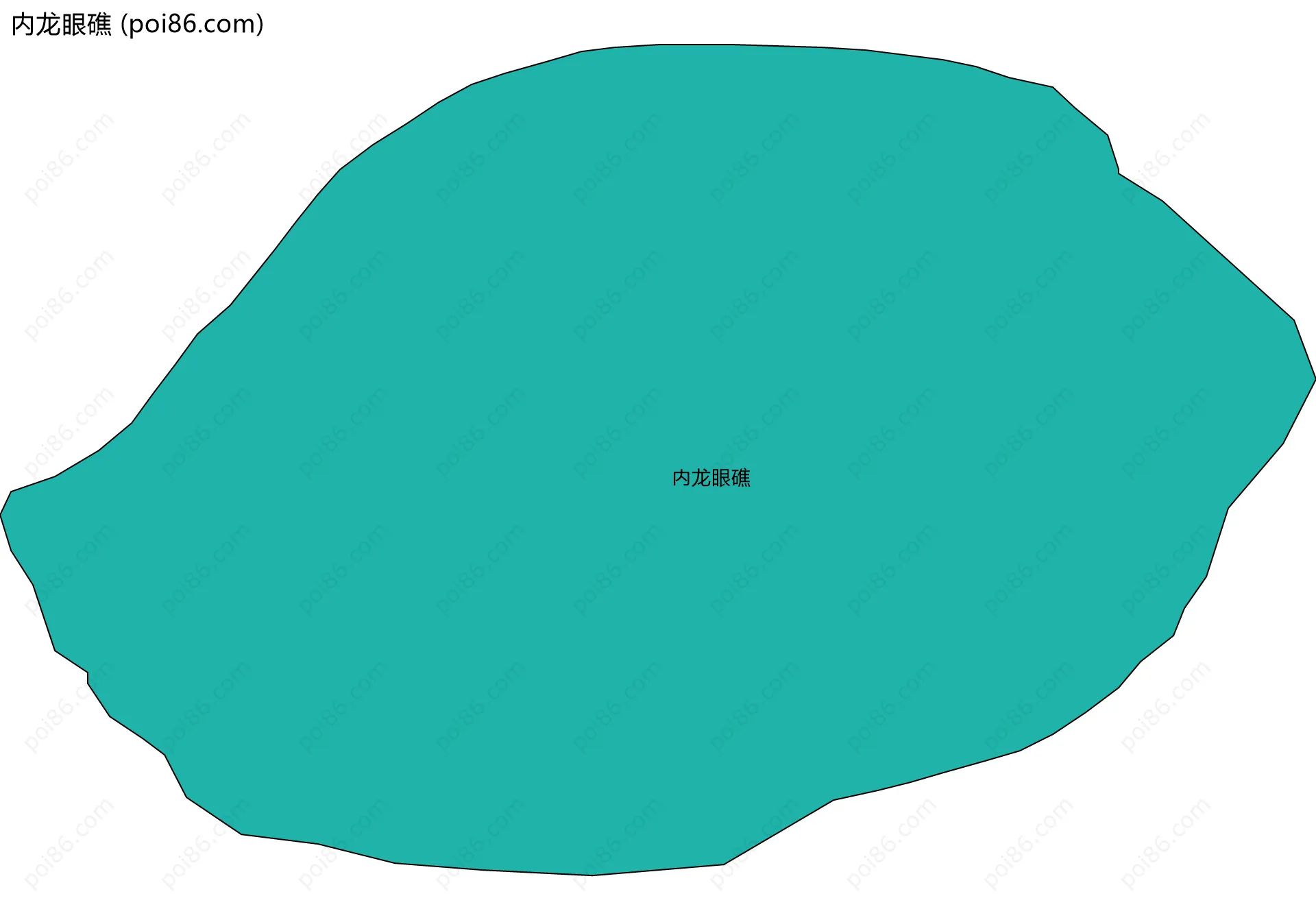 内龙眼礁边界地图