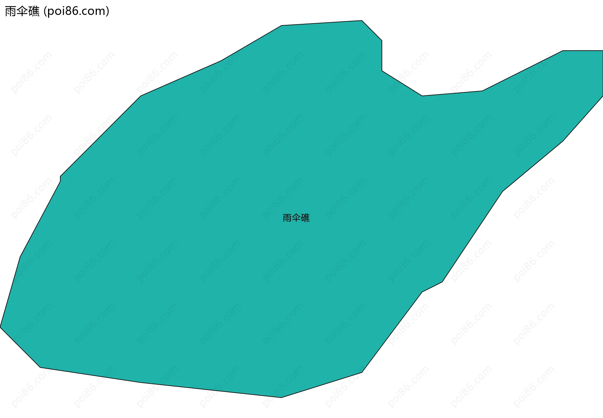 雨伞礁边界地图
