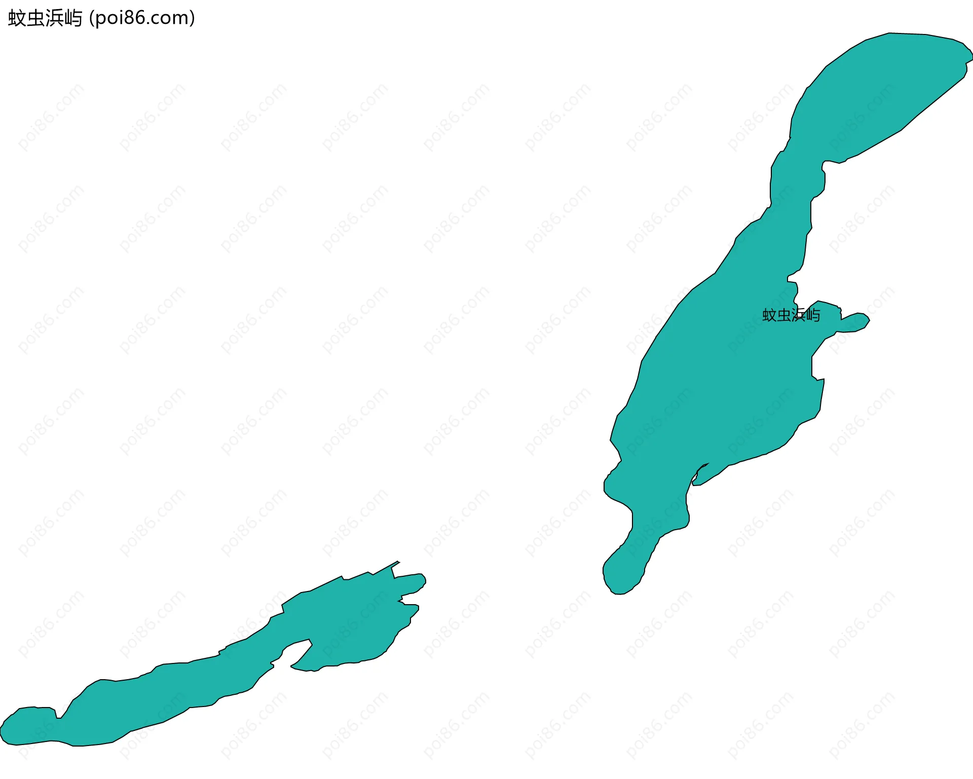 蚊虫浜屿边界地图