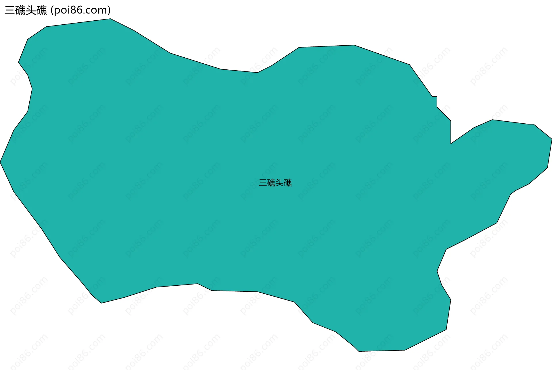 三礁头礁边界地图