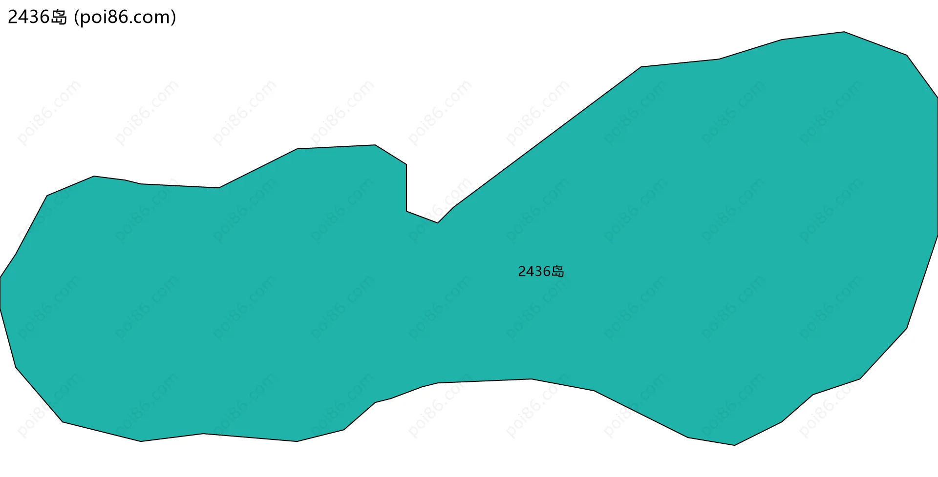 2436岛边界地图