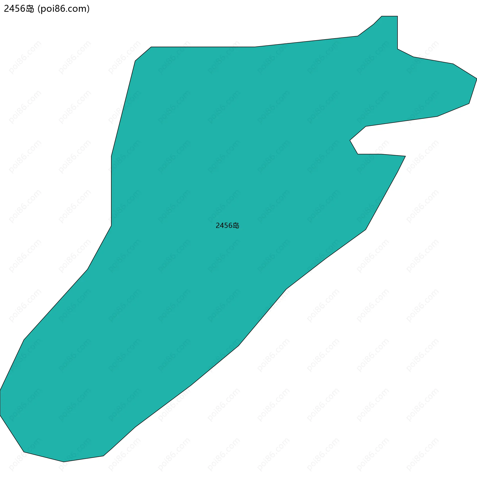 2456岛边界地图
