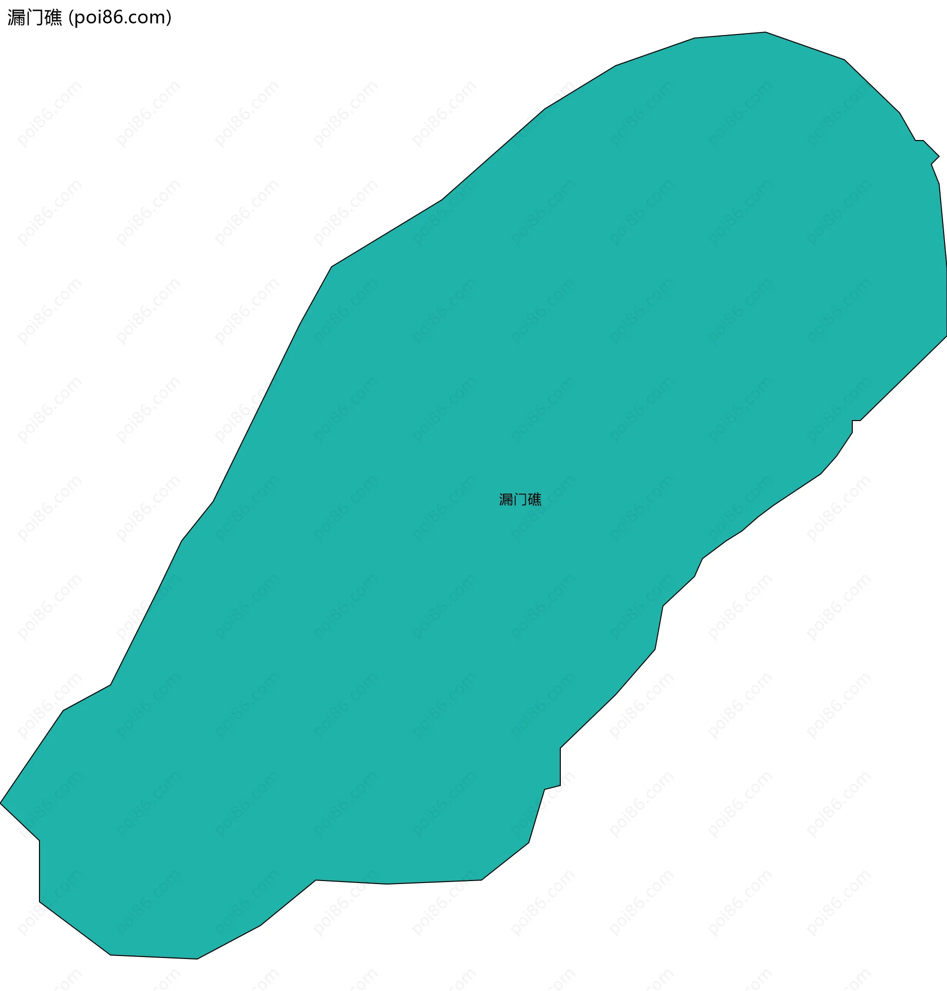 漏门礁边界地图