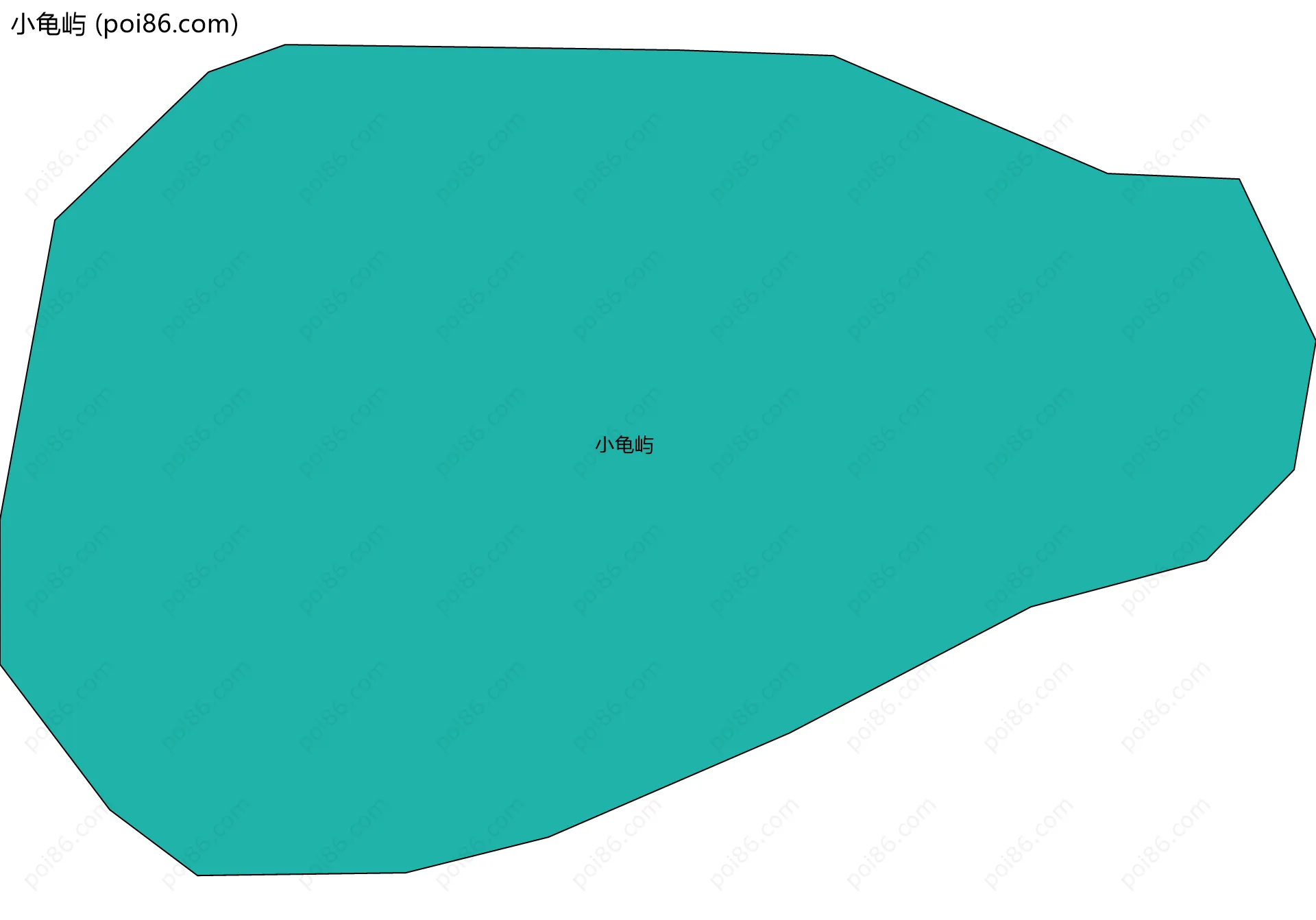 小龟屿边界地图
