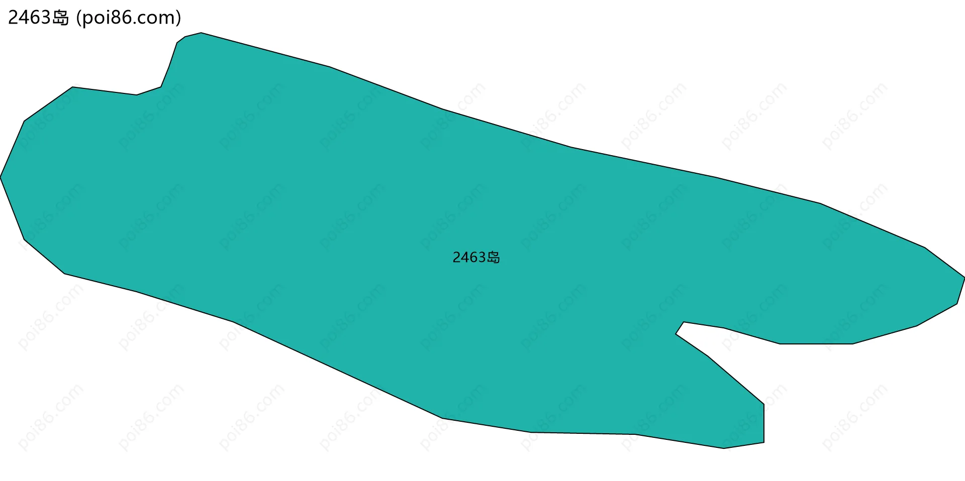 2463岛边界地图