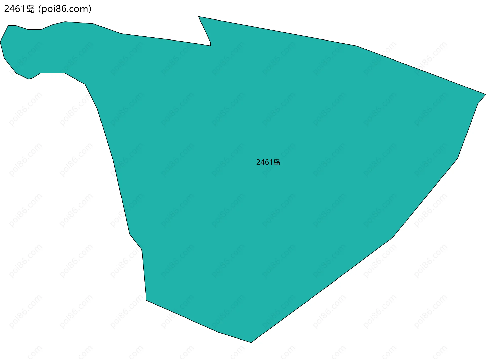 2461岛边界地图
