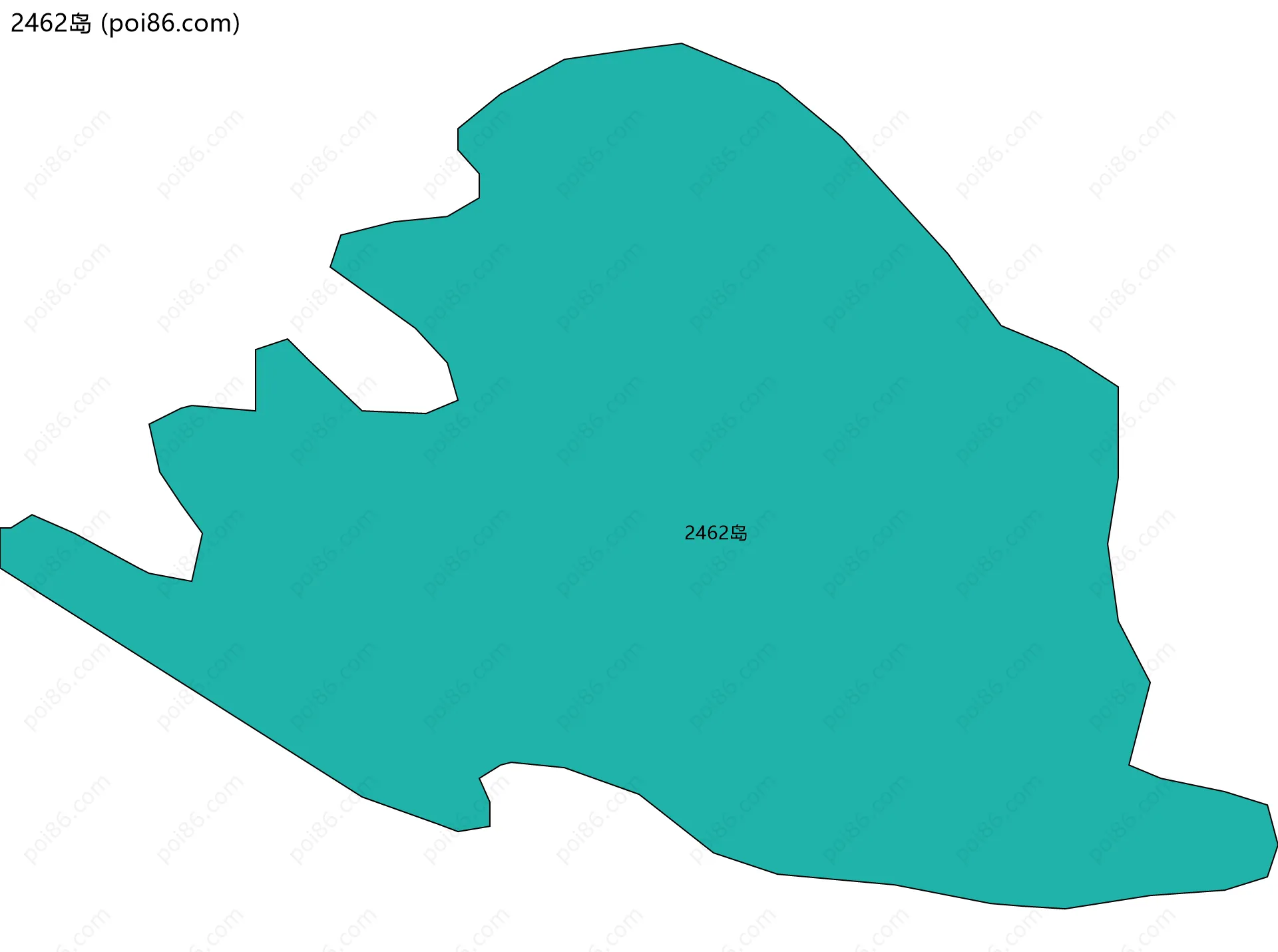 2462岛边界地图