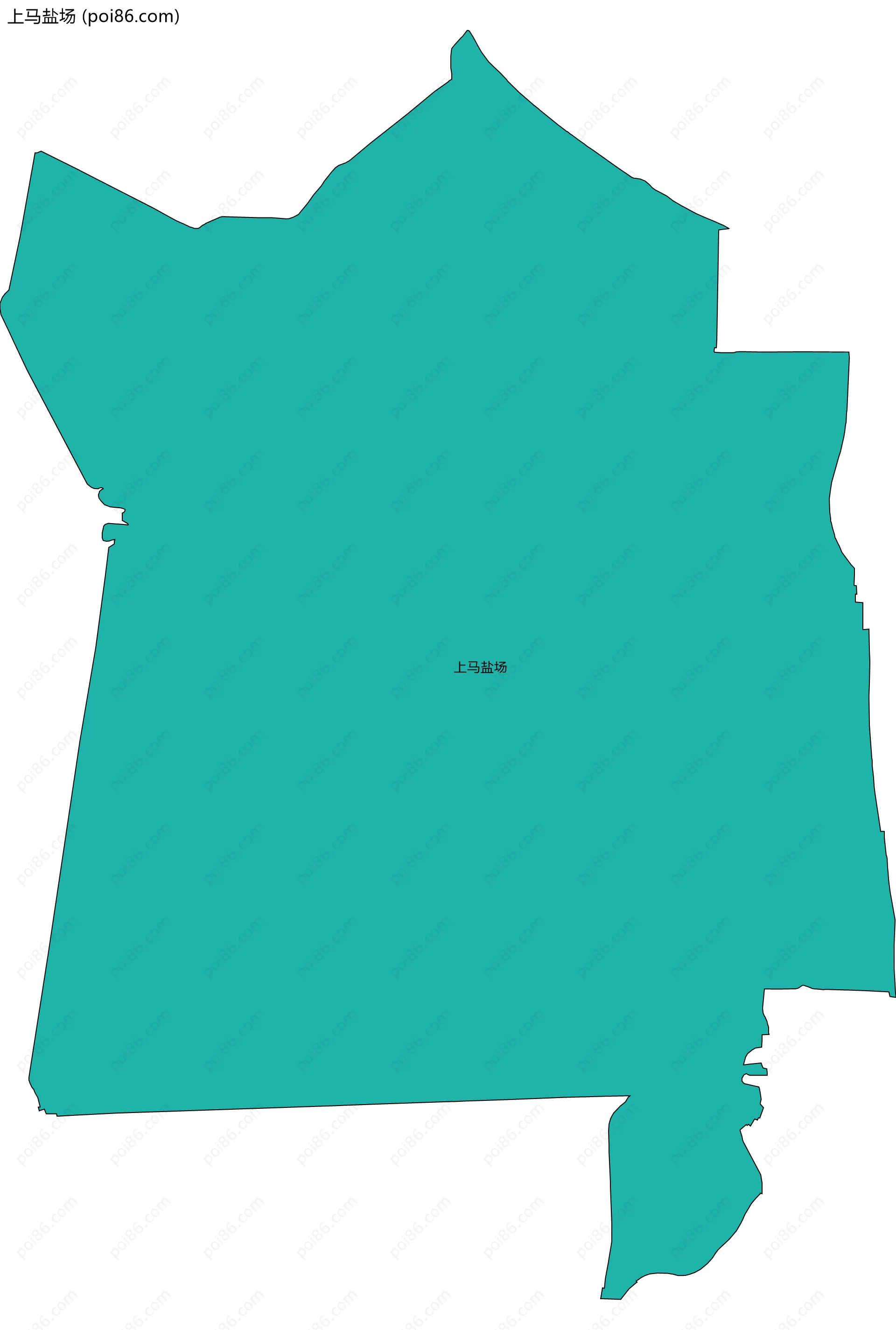 上马盐场边界地图
