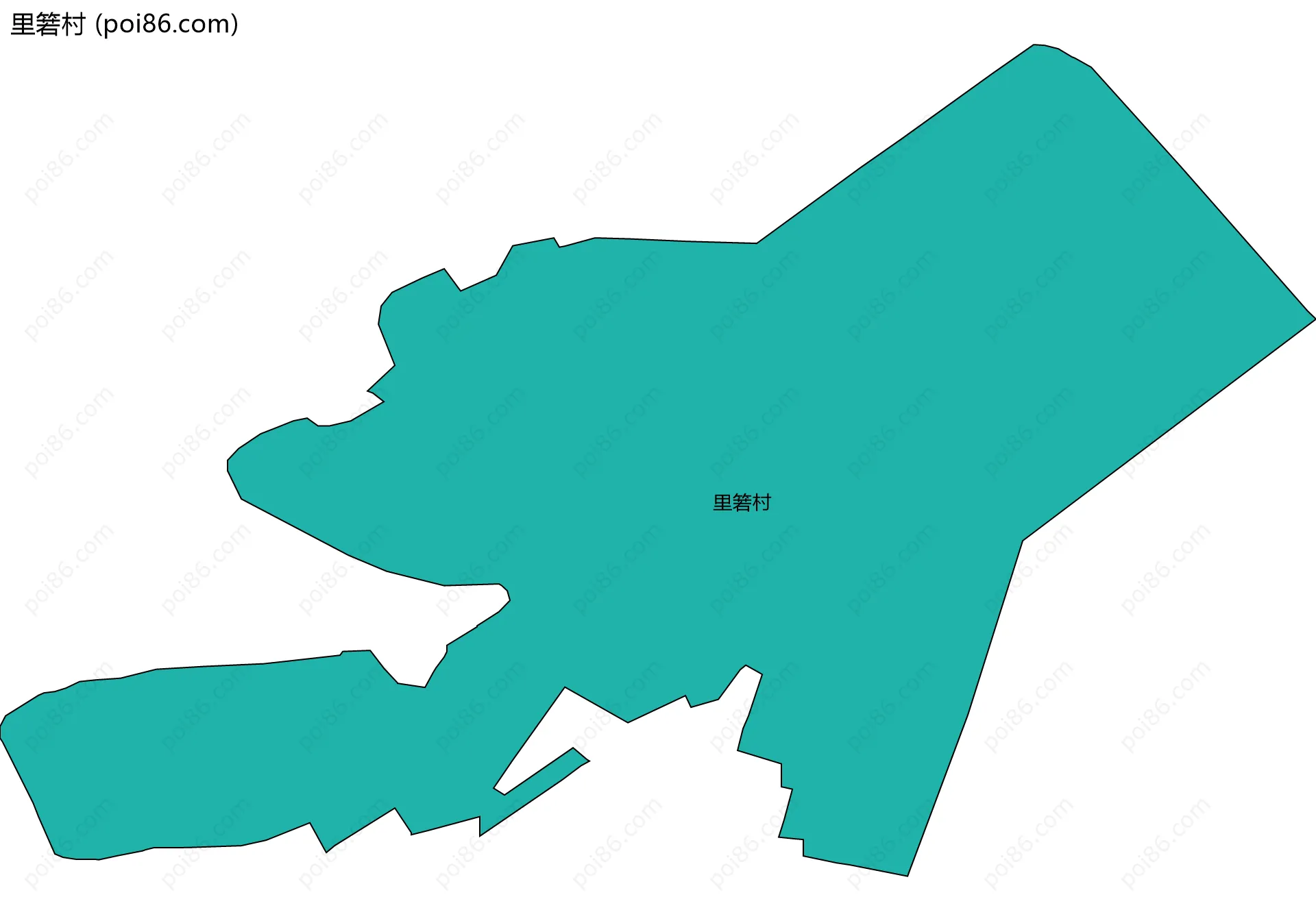 里箬村边界地图