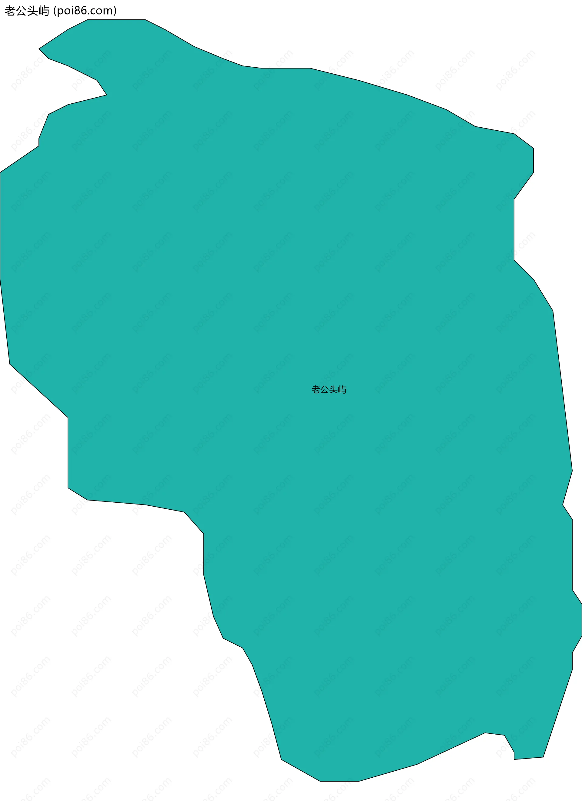 老公头屿边界地图