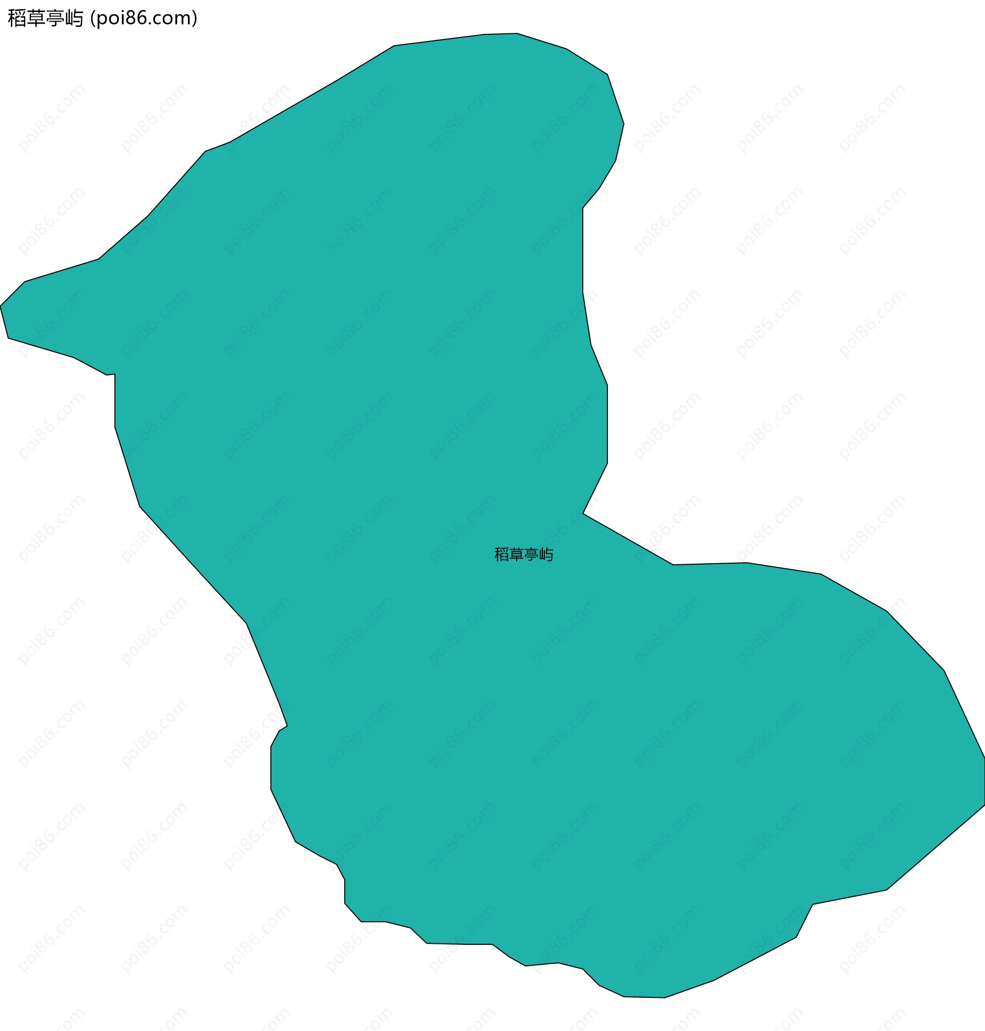 稻草亭屿边界地图