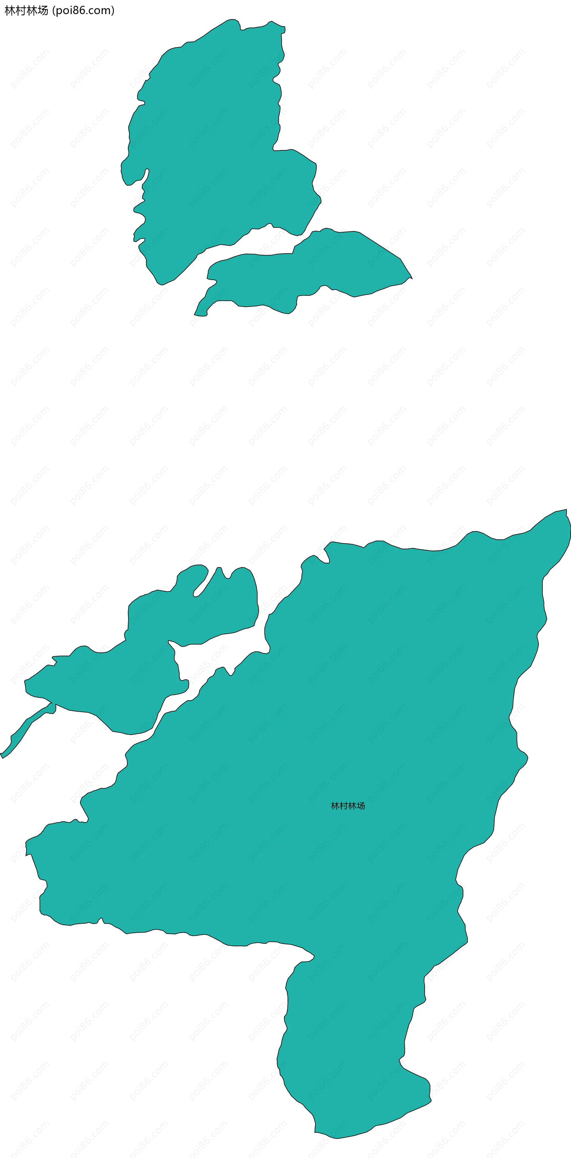 林村林场边界地图