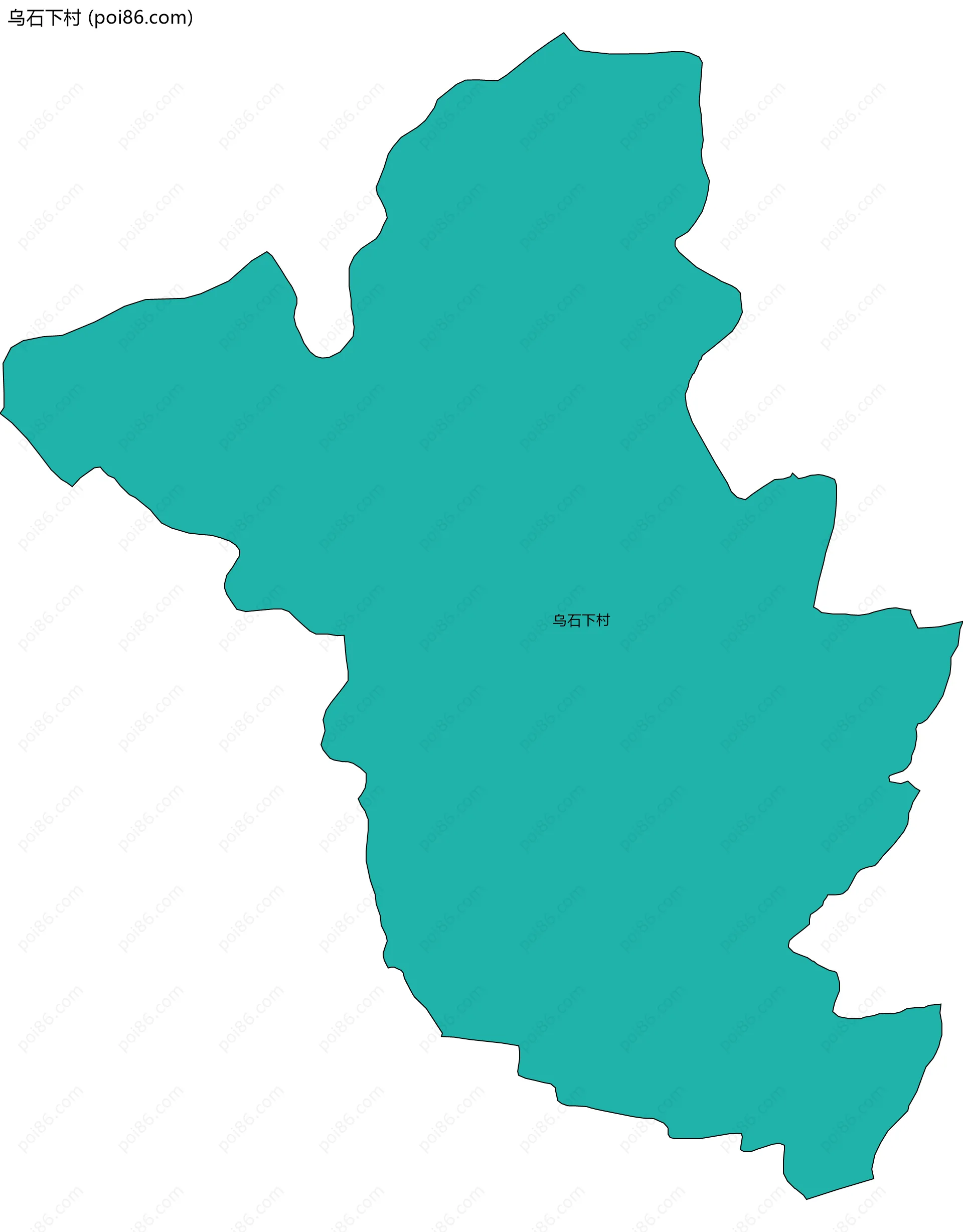 乌石下村边界地图