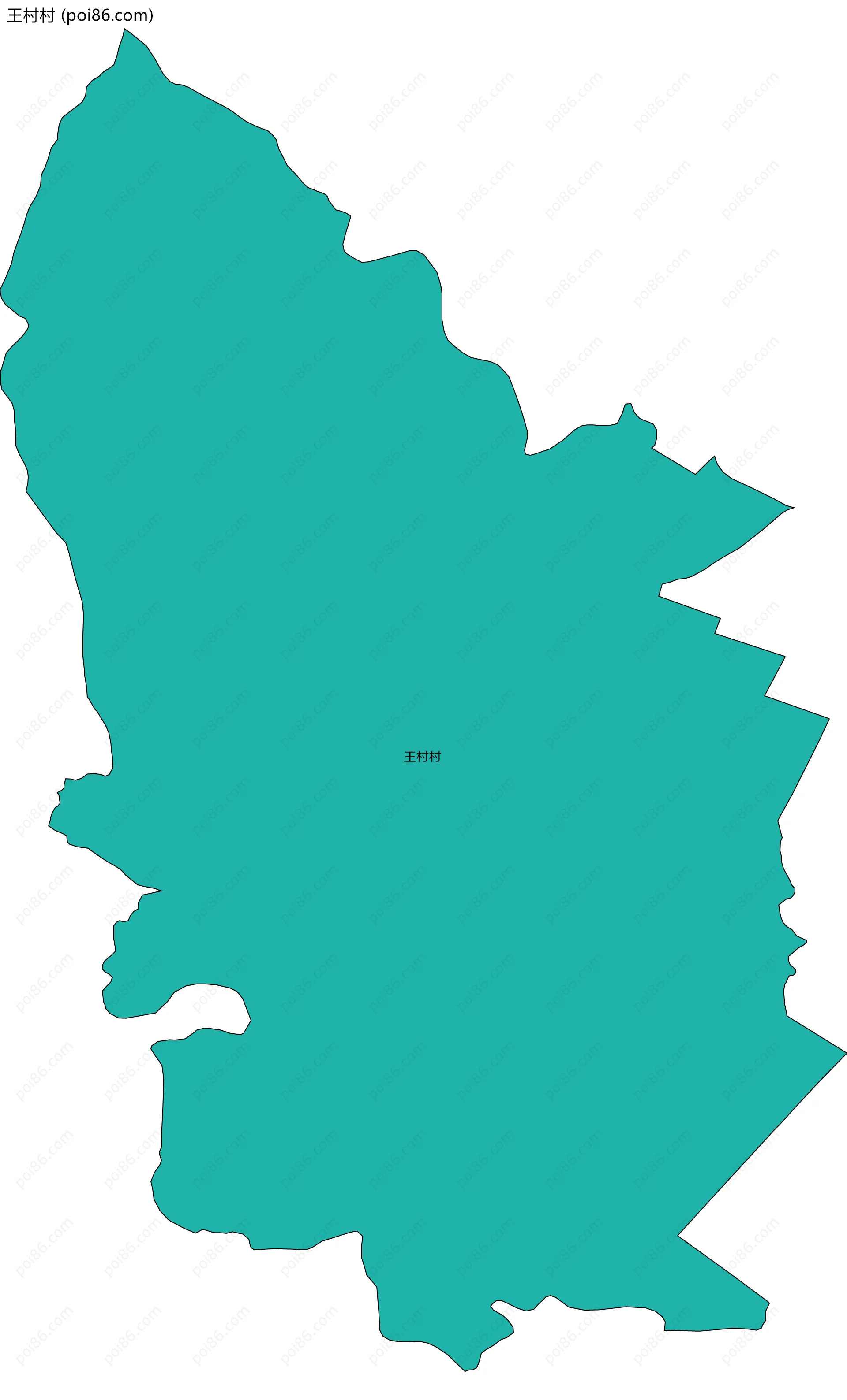 王村村边界地图