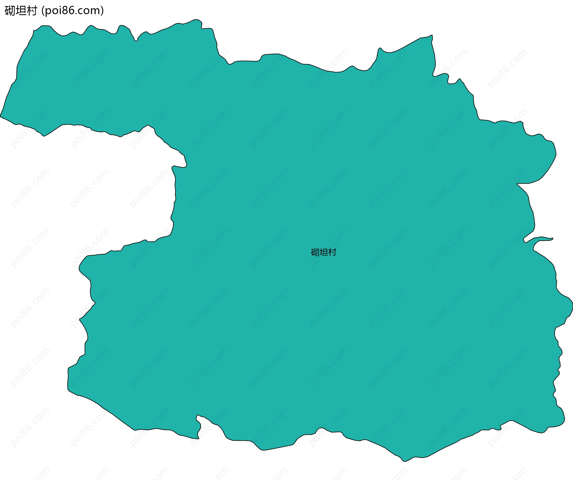 砌坦村边界地图