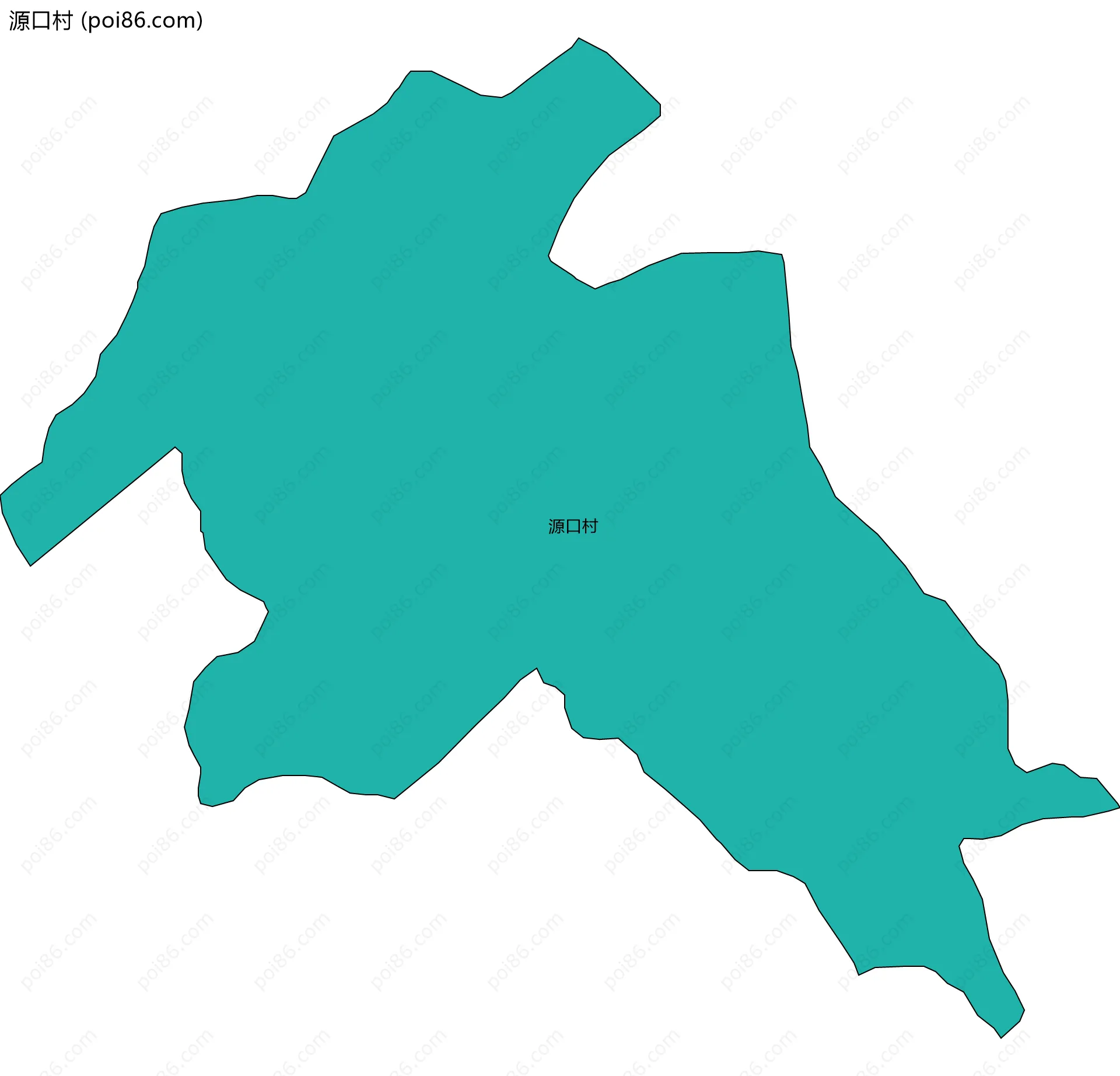 源口村边界地图