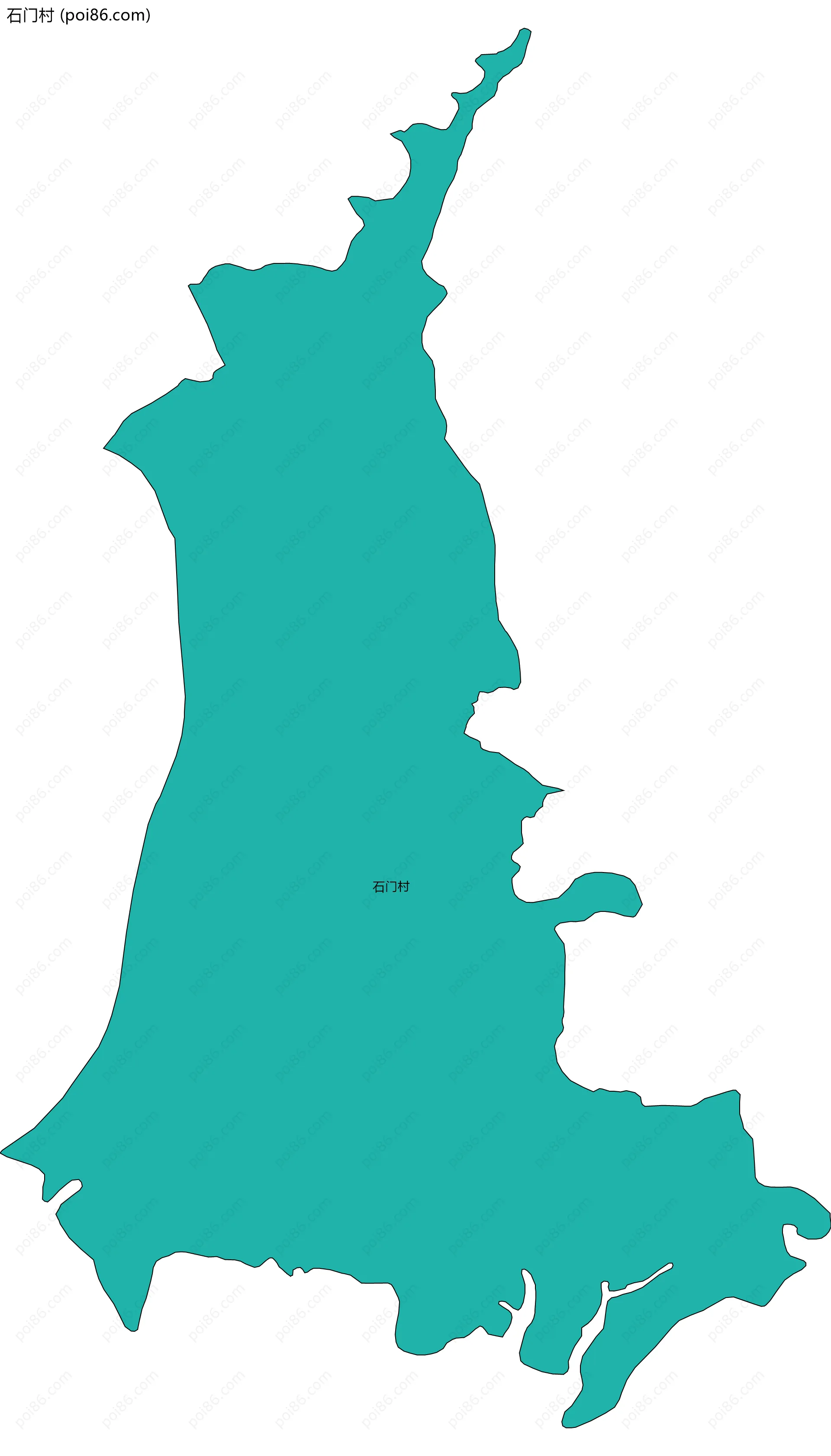 石门村边界地图