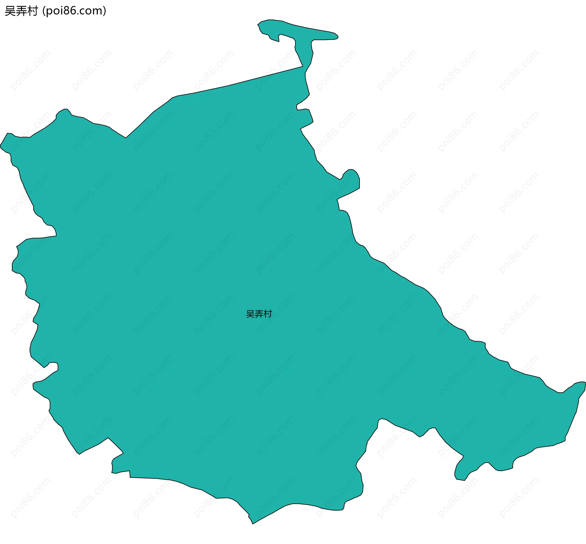吴弄村边界地图