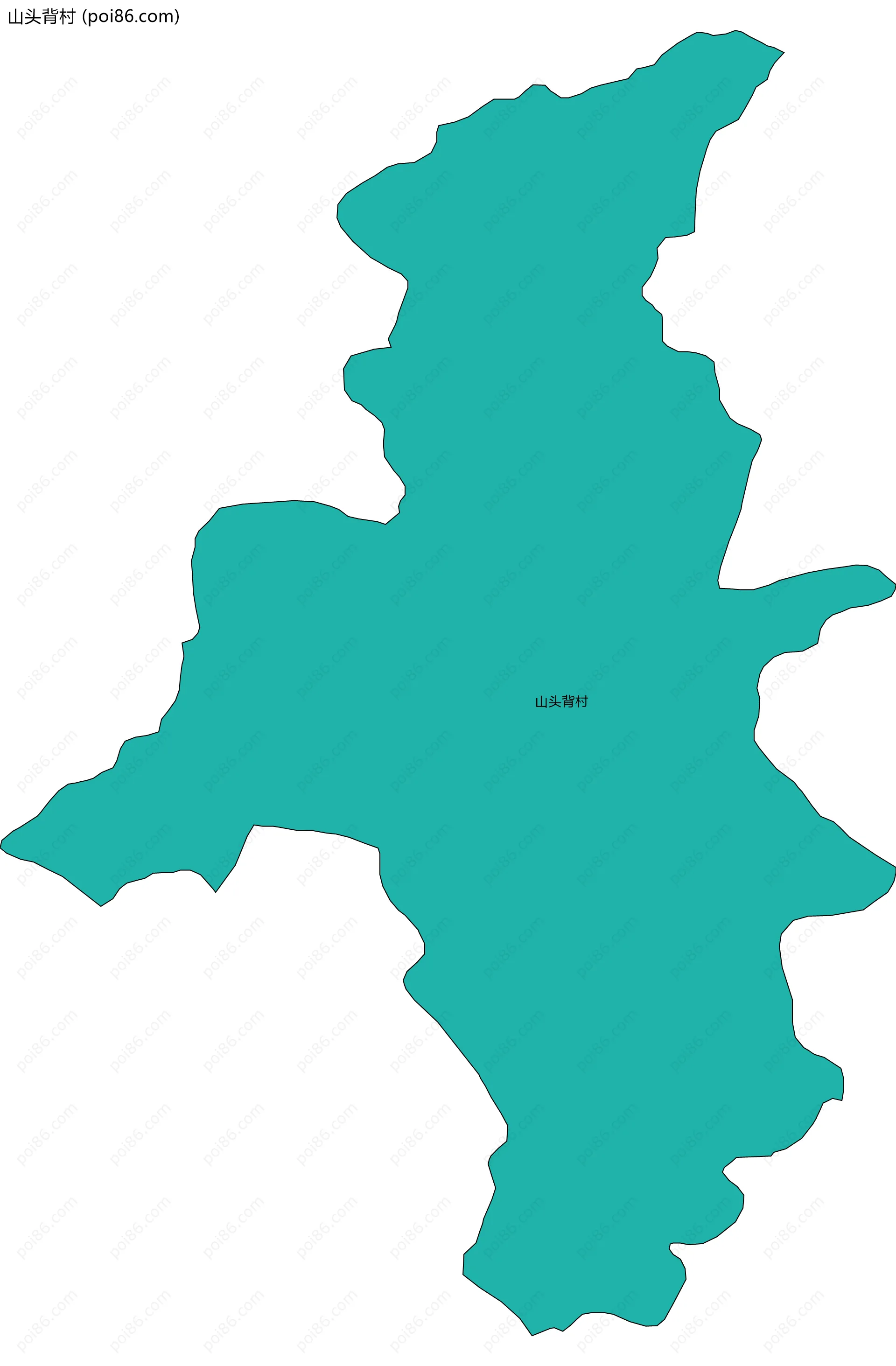 山头背村边界地图