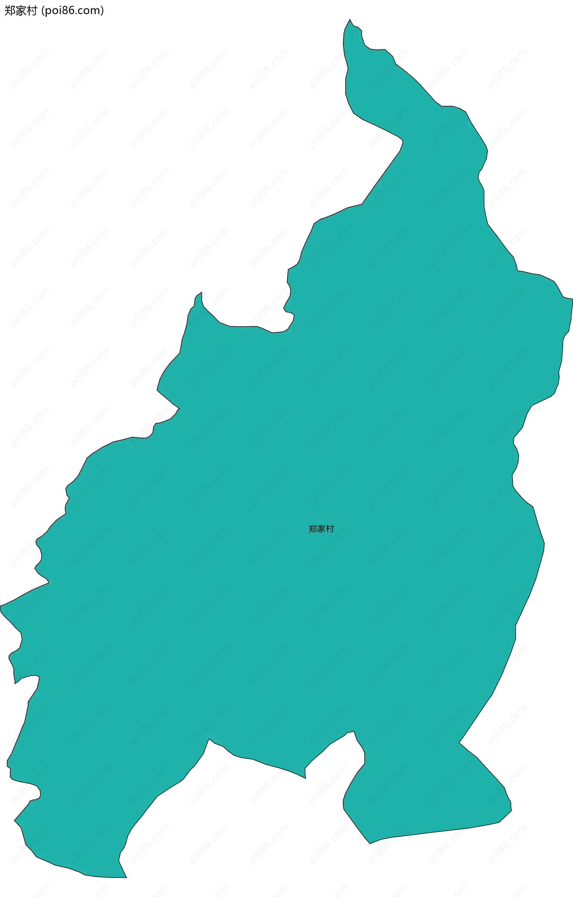 郑家村边界地图