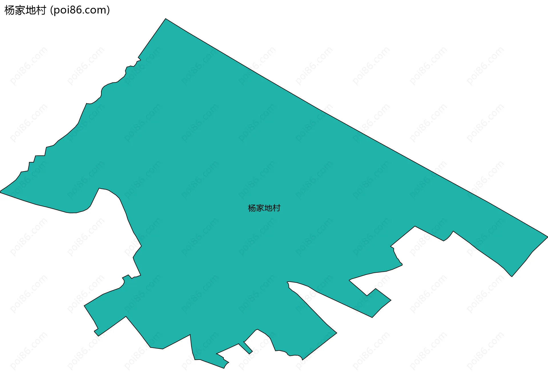 杨家地村边界地图