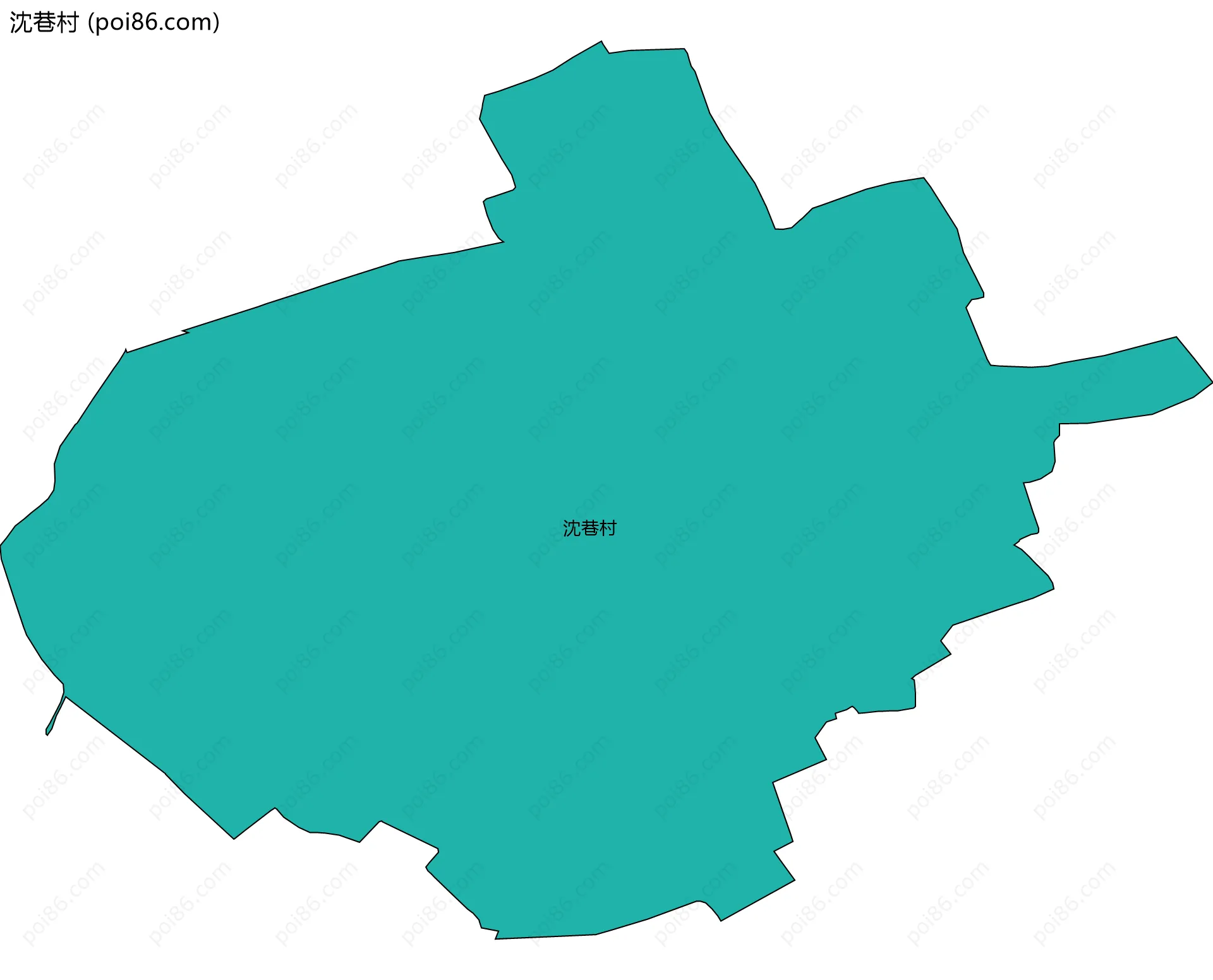 沈巷村边界地图