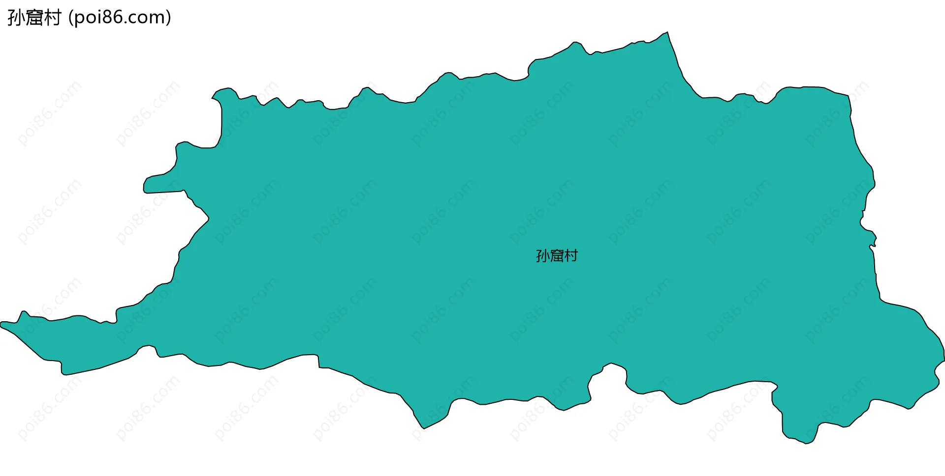 孙窟村边界地图