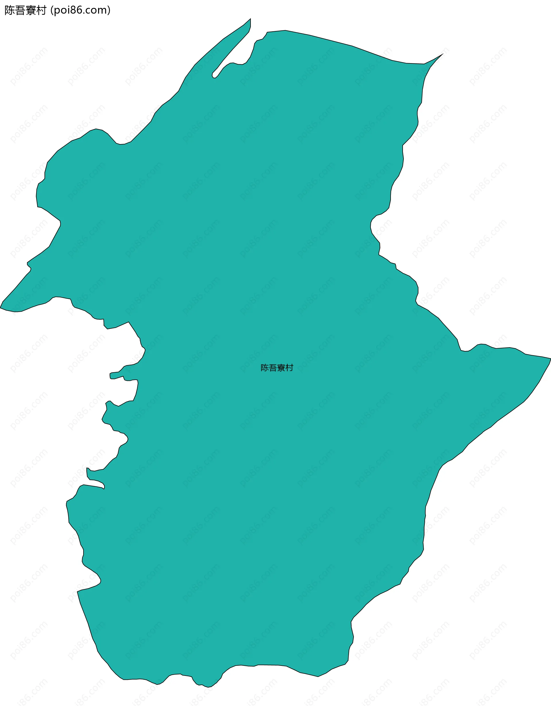 陈吾寮村边界地图