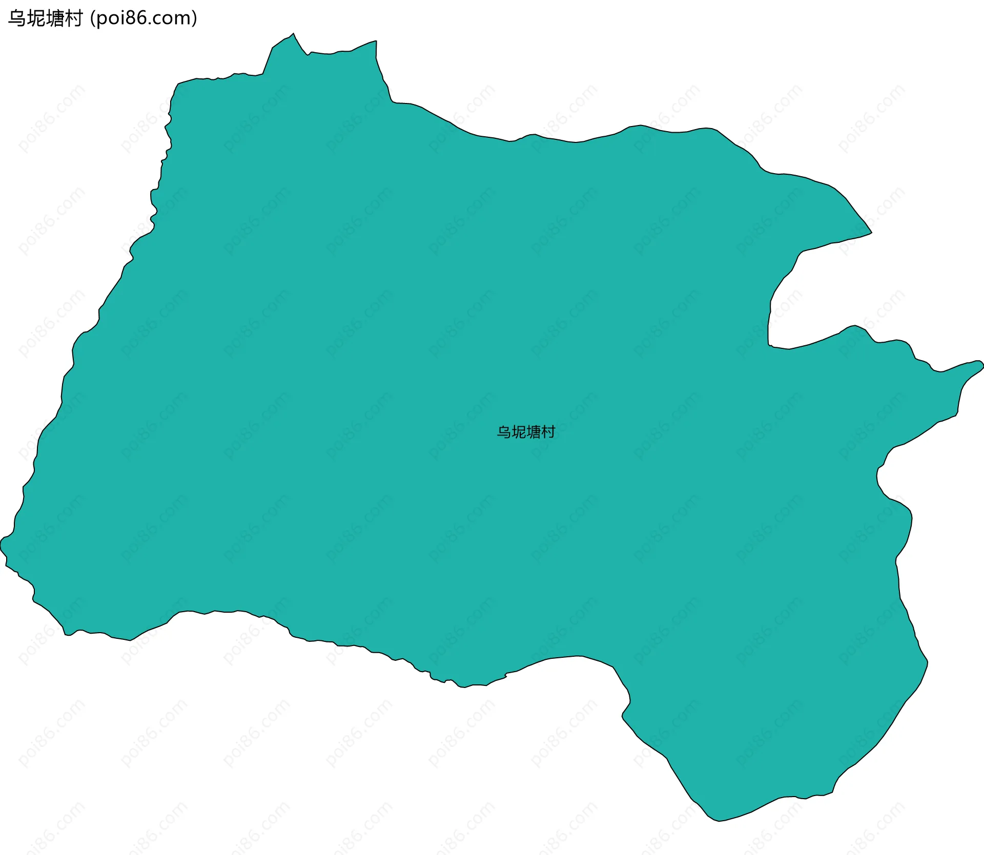 乌坭塘村边界地图