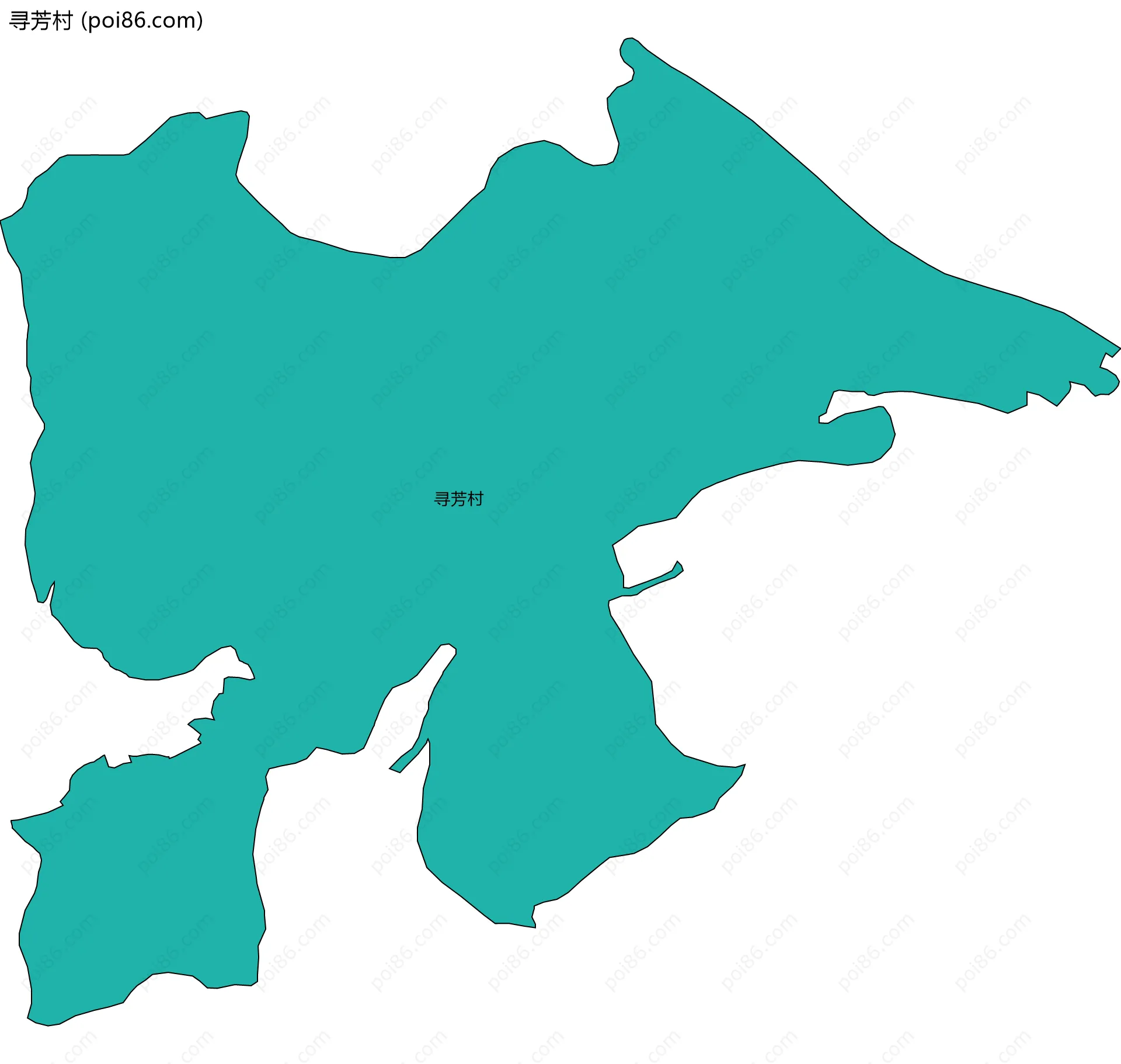 寻芳村边界地图