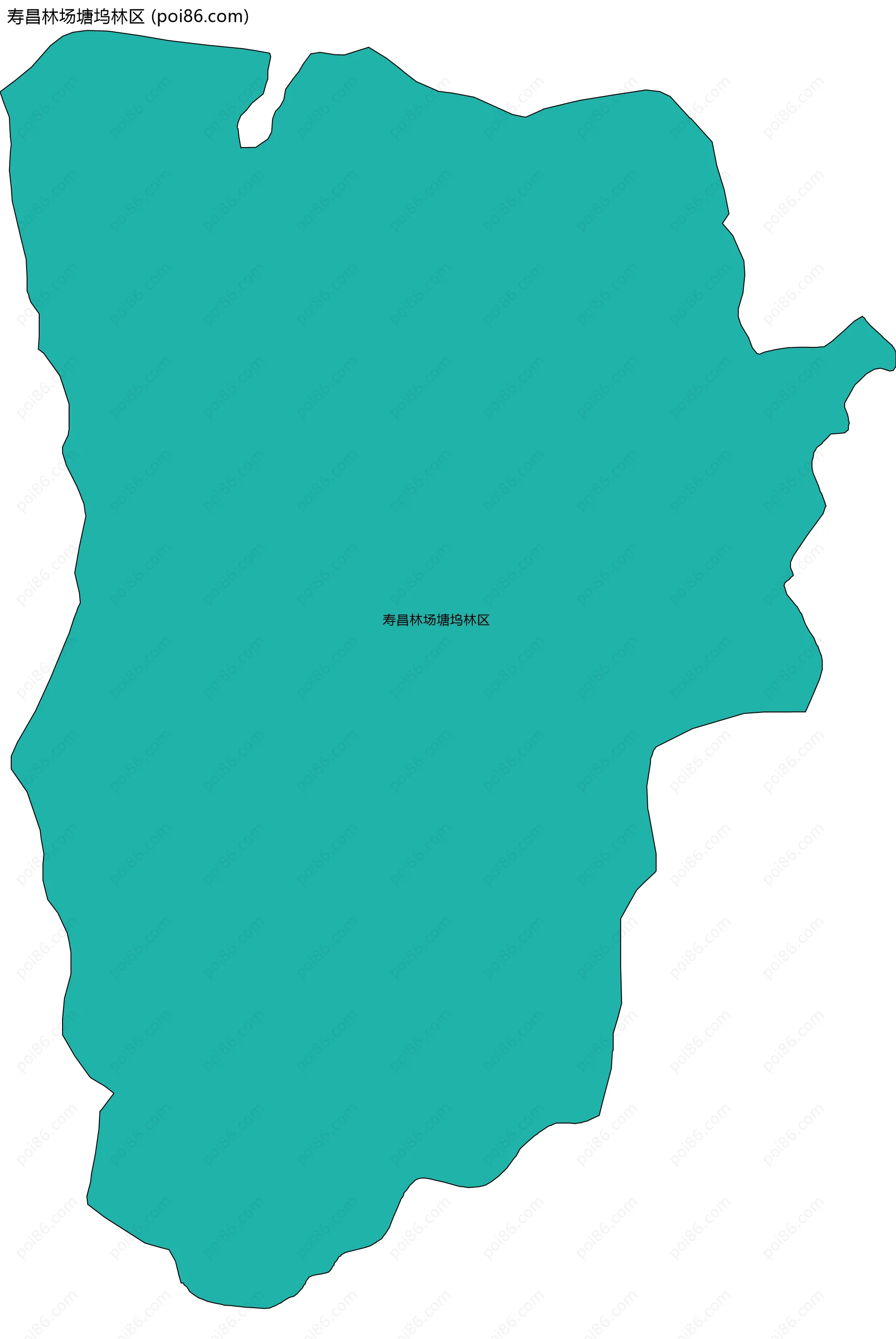 寿昌林场塘坞林区边界地图