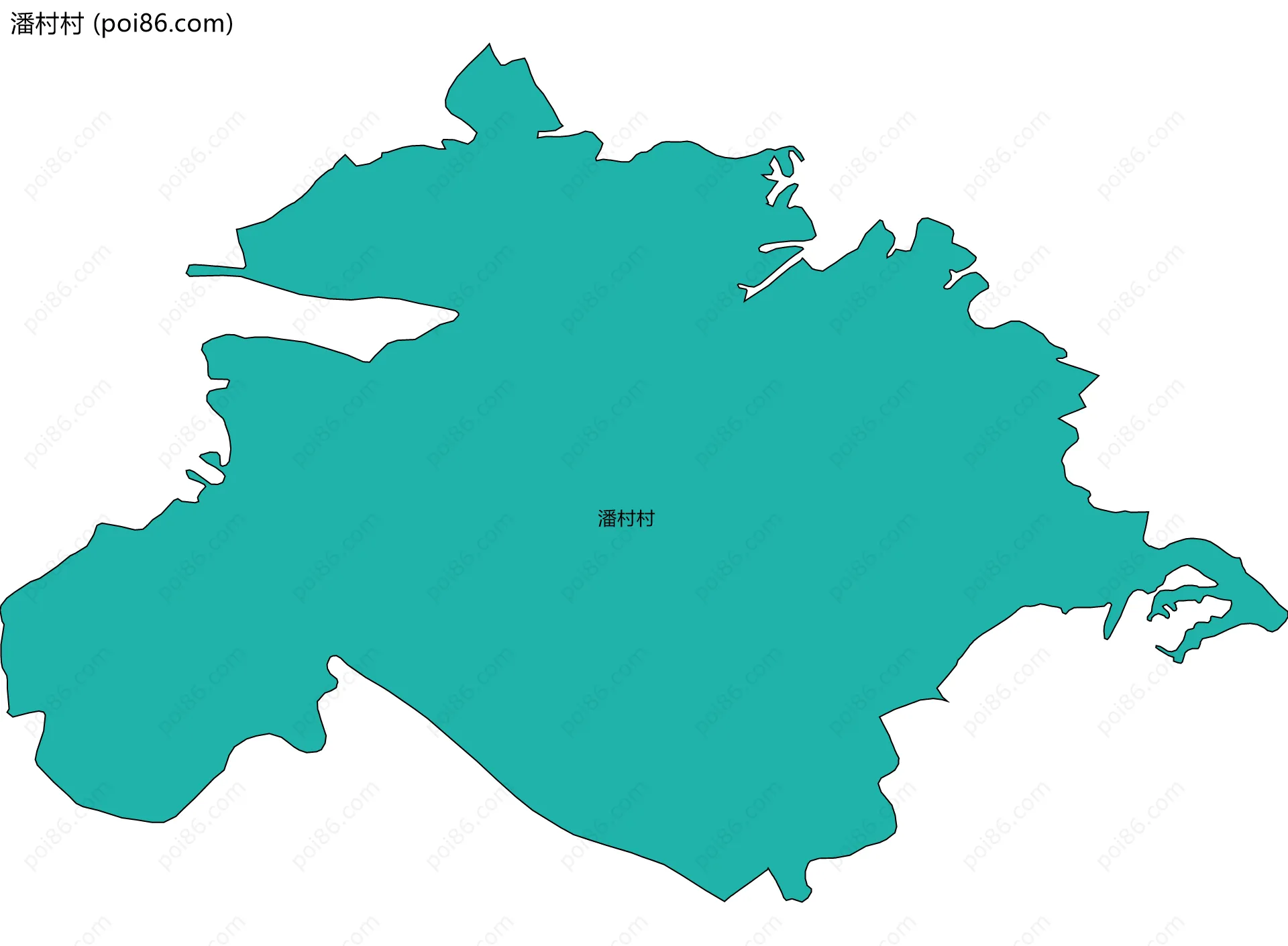 潘村村边界地图