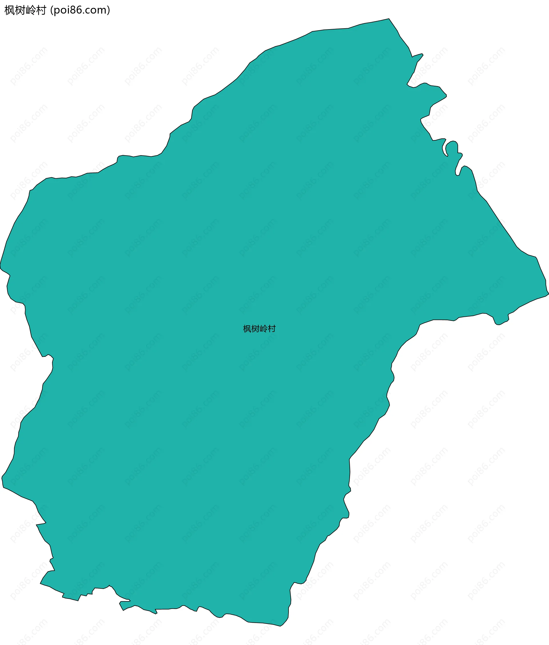 枫树岭村边界地图