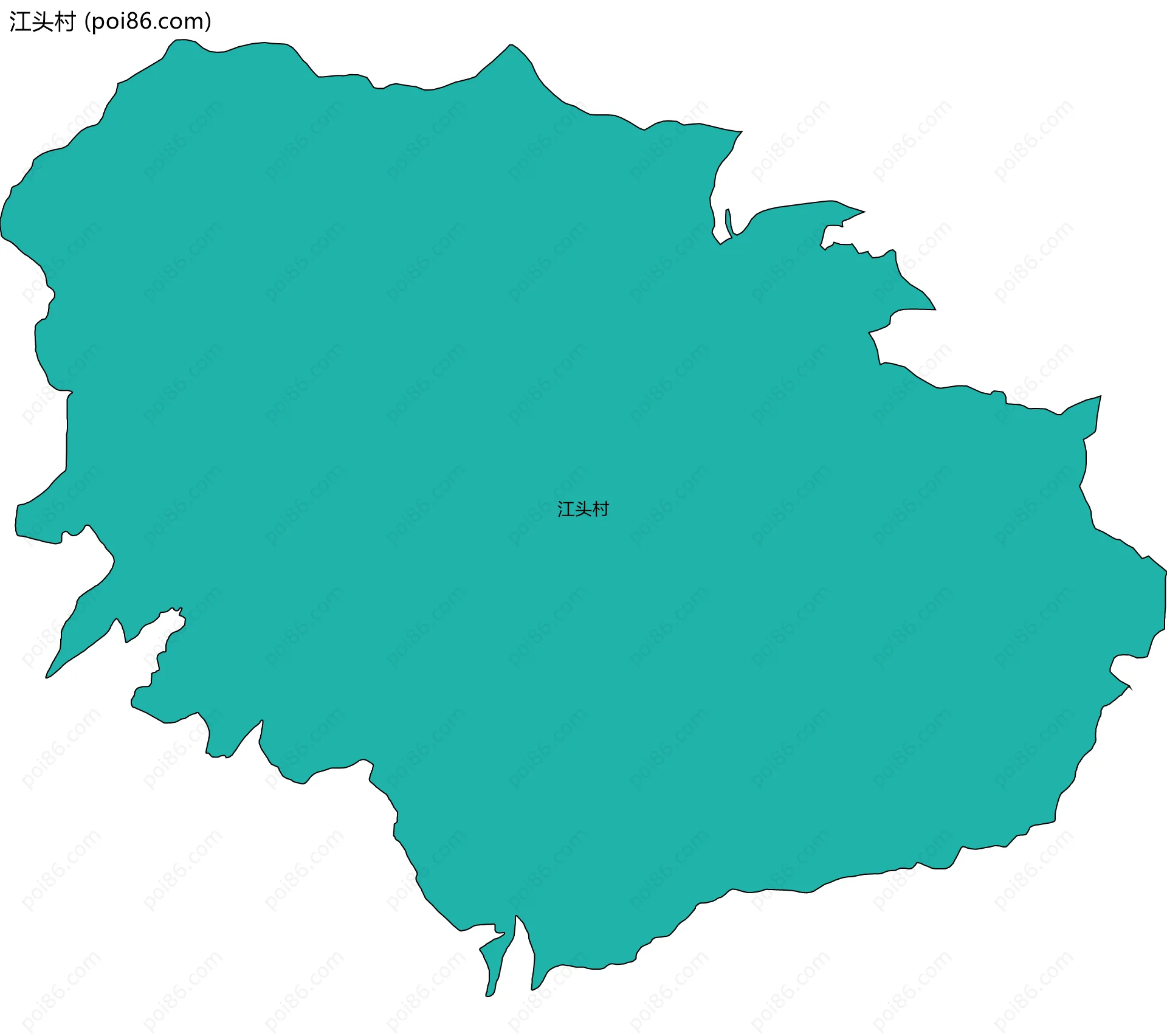 江头村边界地图