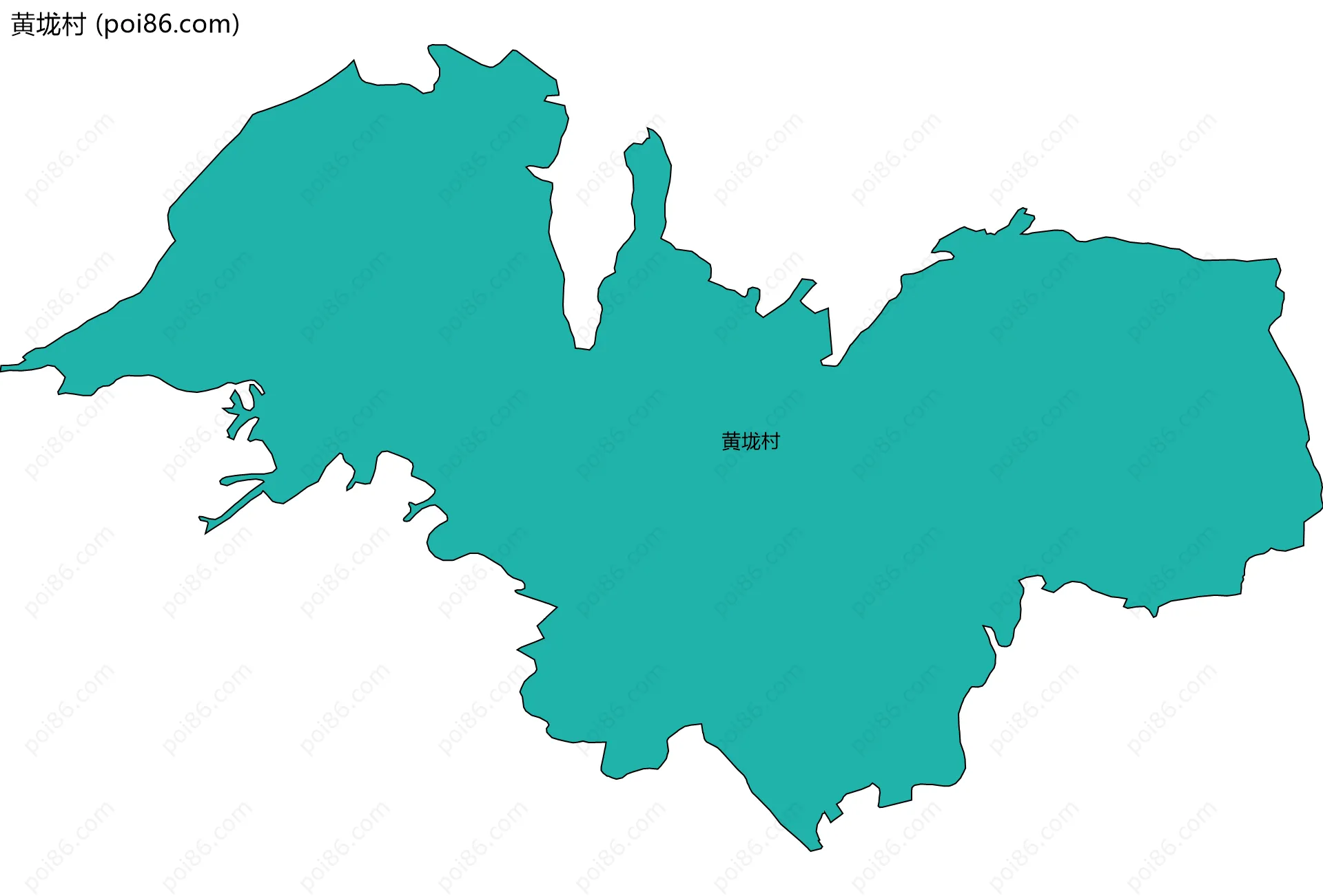 黄垅村边界地图