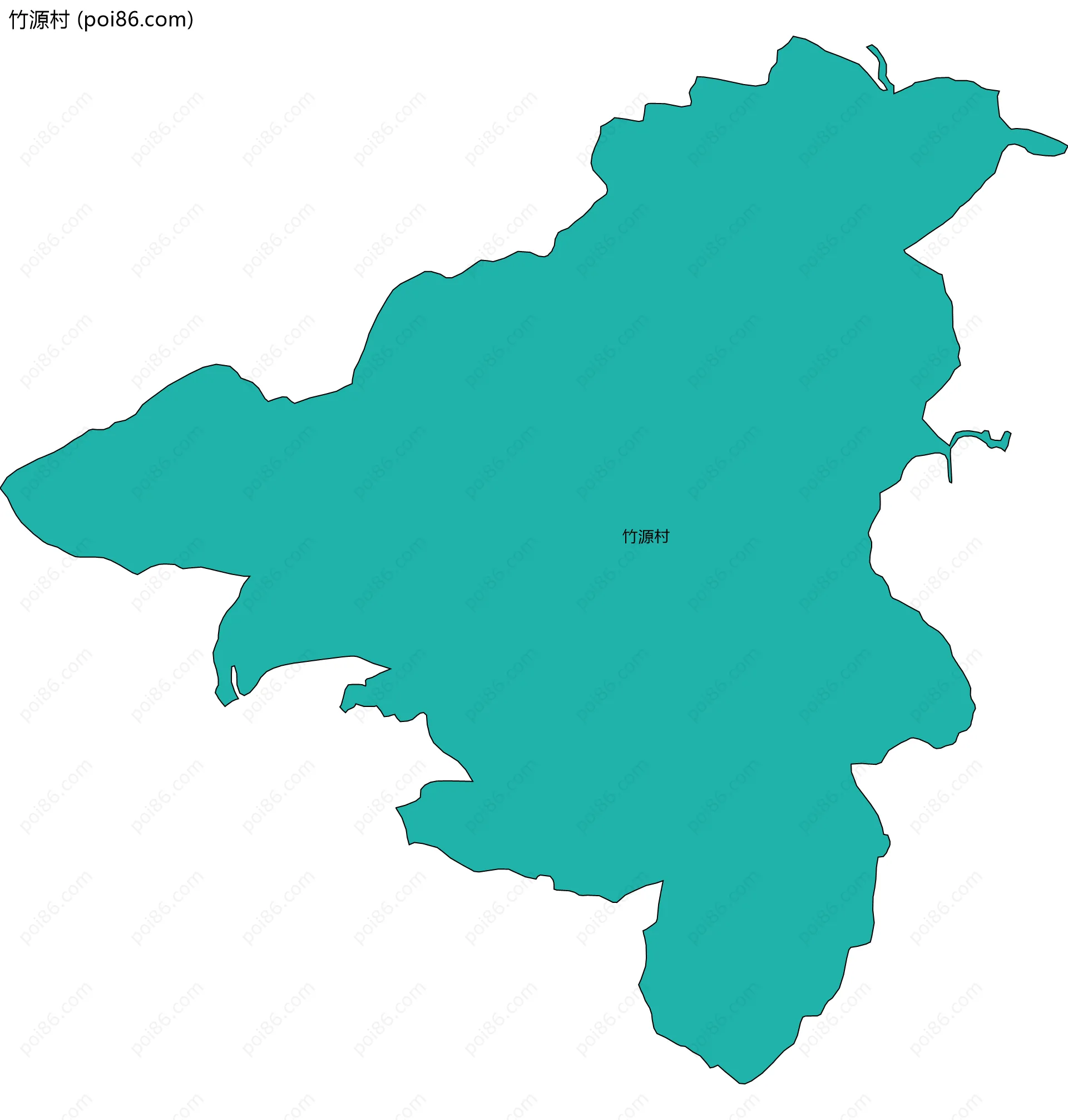 竹源村边界地图