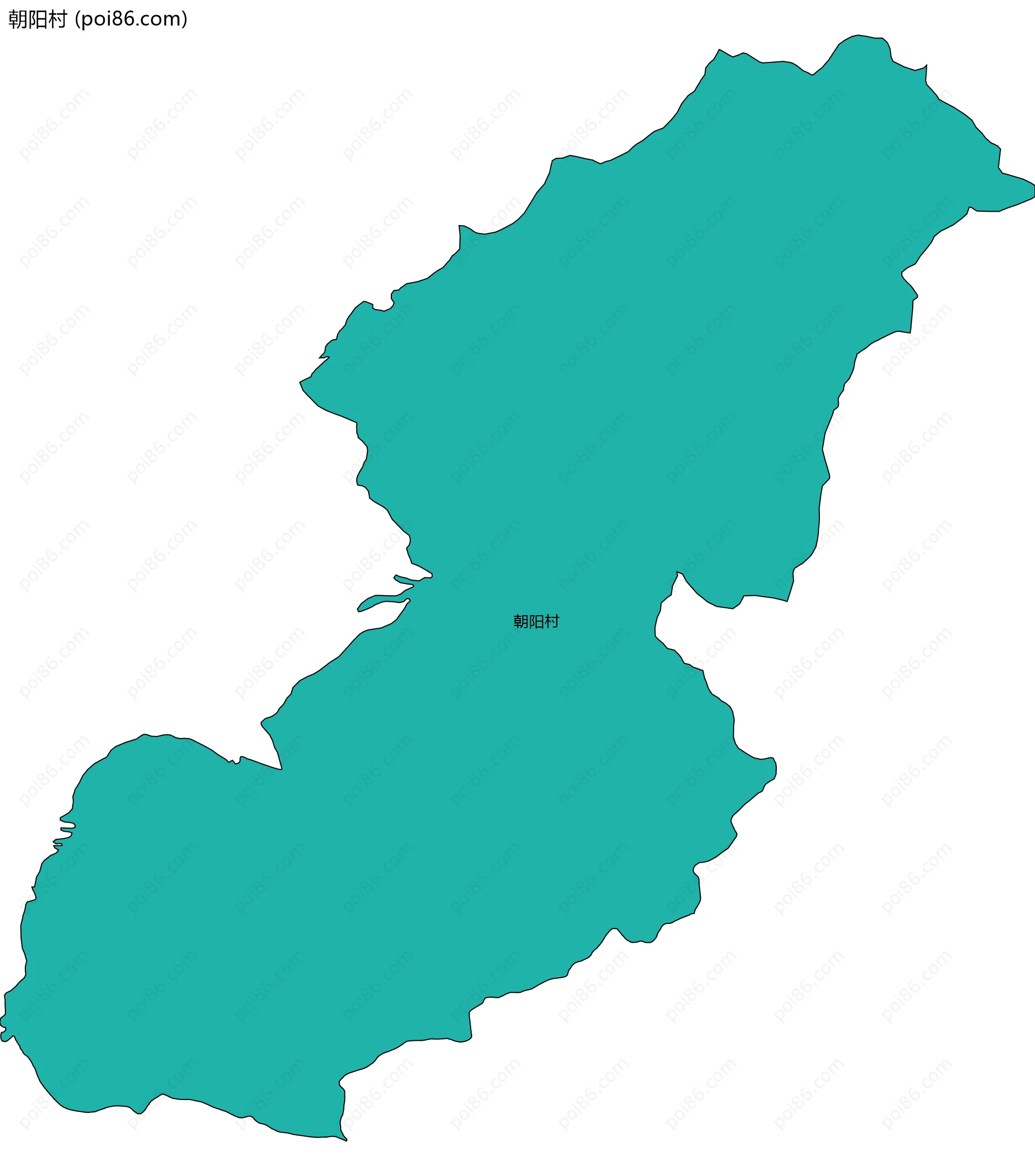 朝阳村边界地图