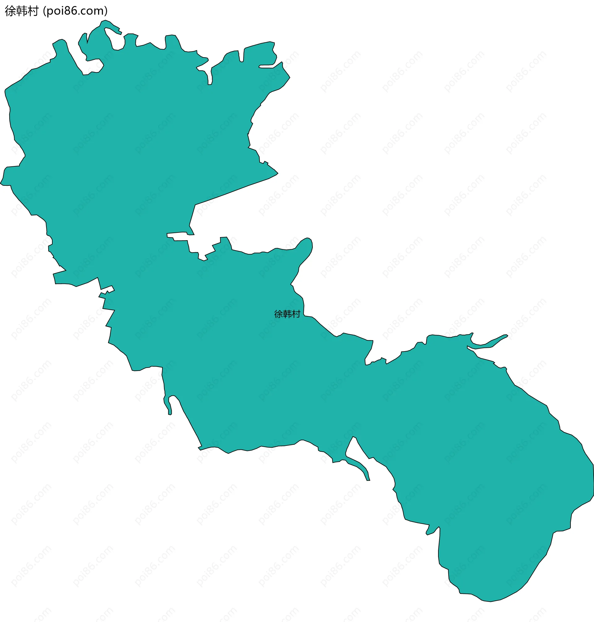 徐韩村边界地图