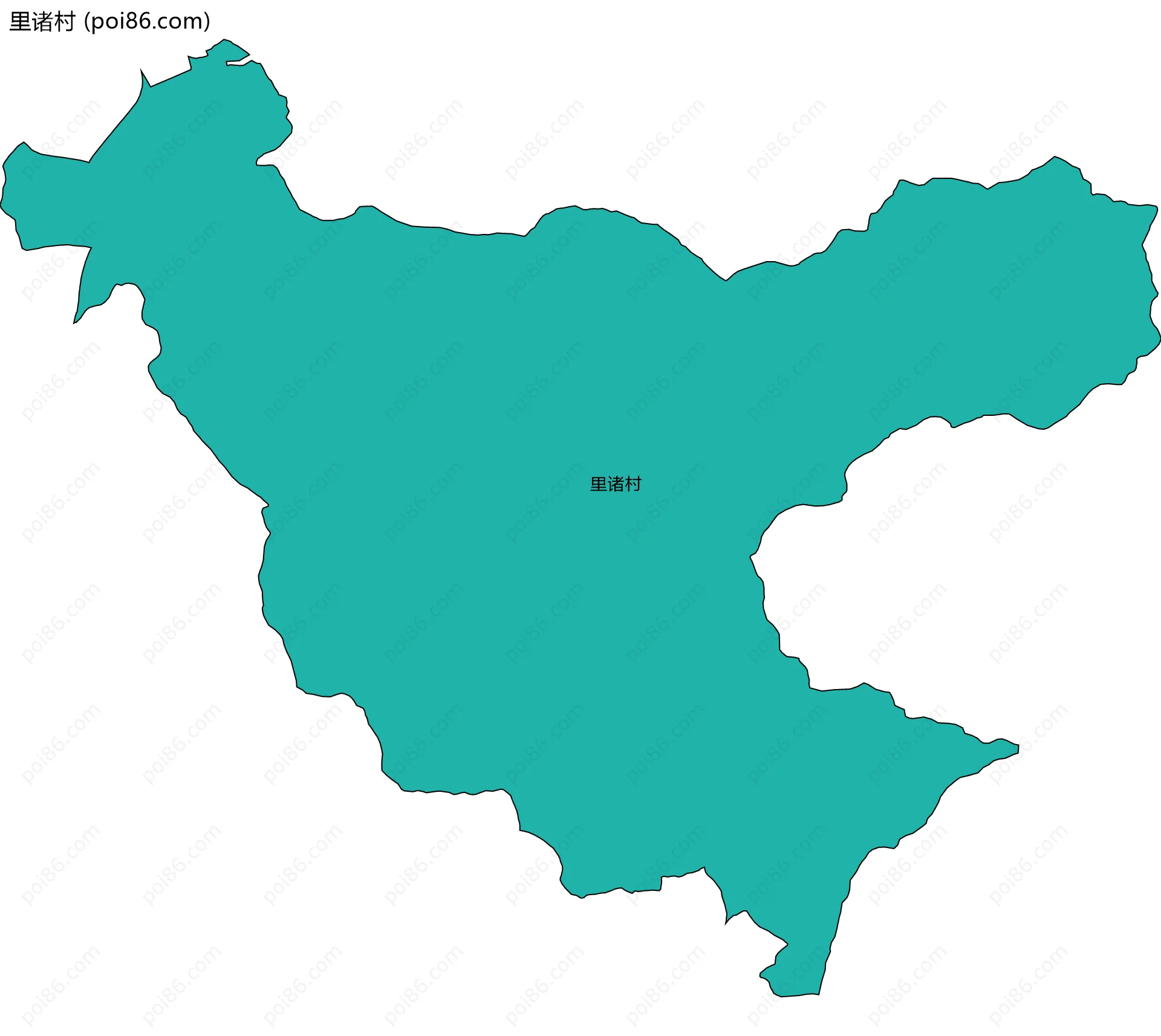 里诸村边界地图