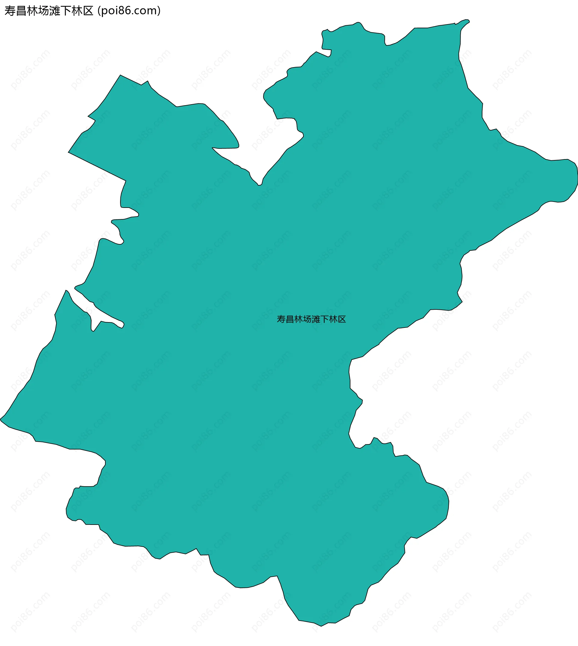 寿昌林场滩下林区边界地图
