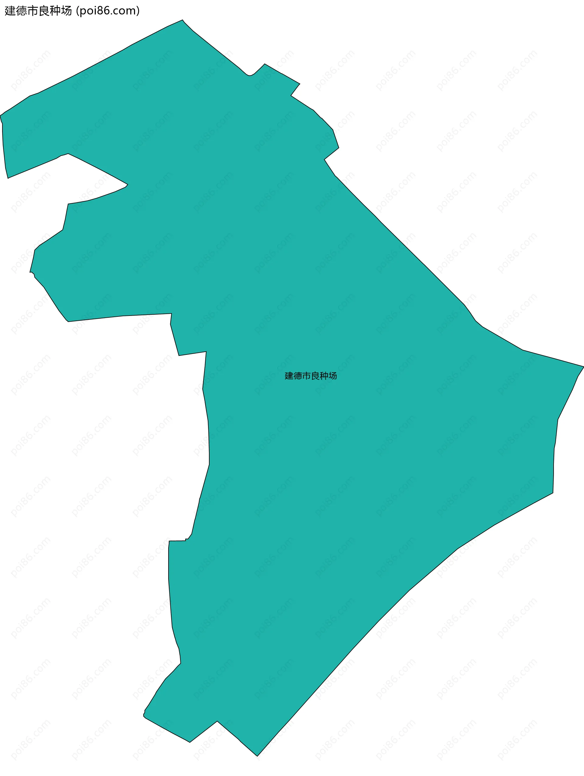 建德市良种场边界地图