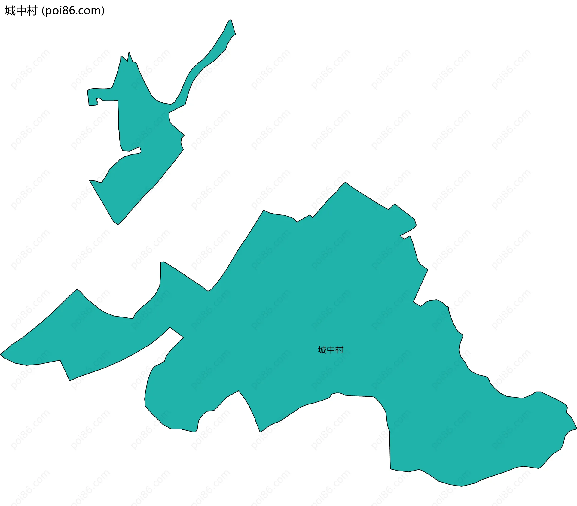城中村边界地图