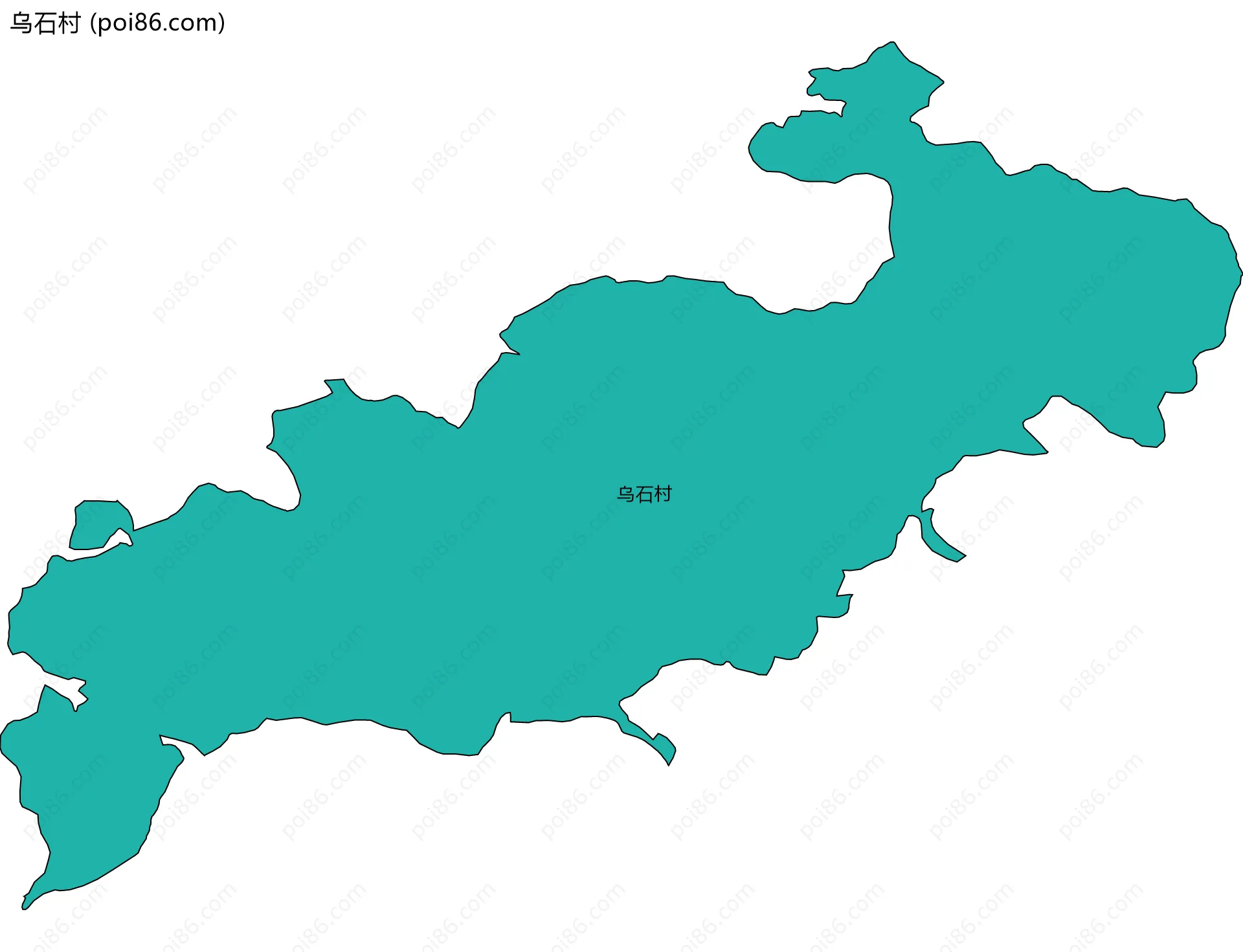 乌石村边界地图