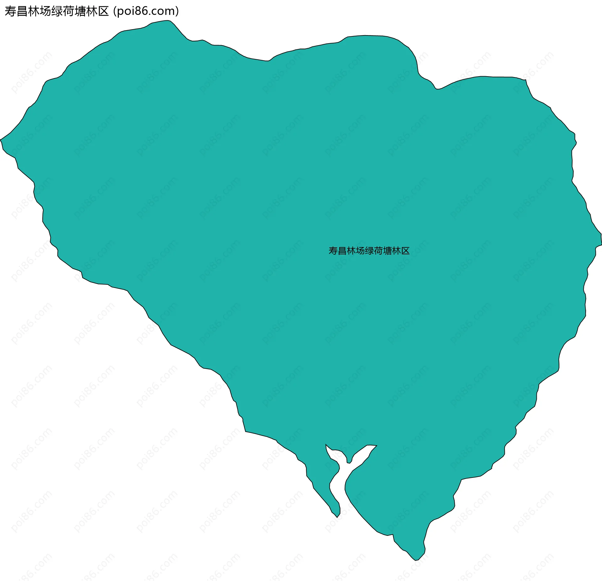 寿昌林场绿荷塘林区边界地图