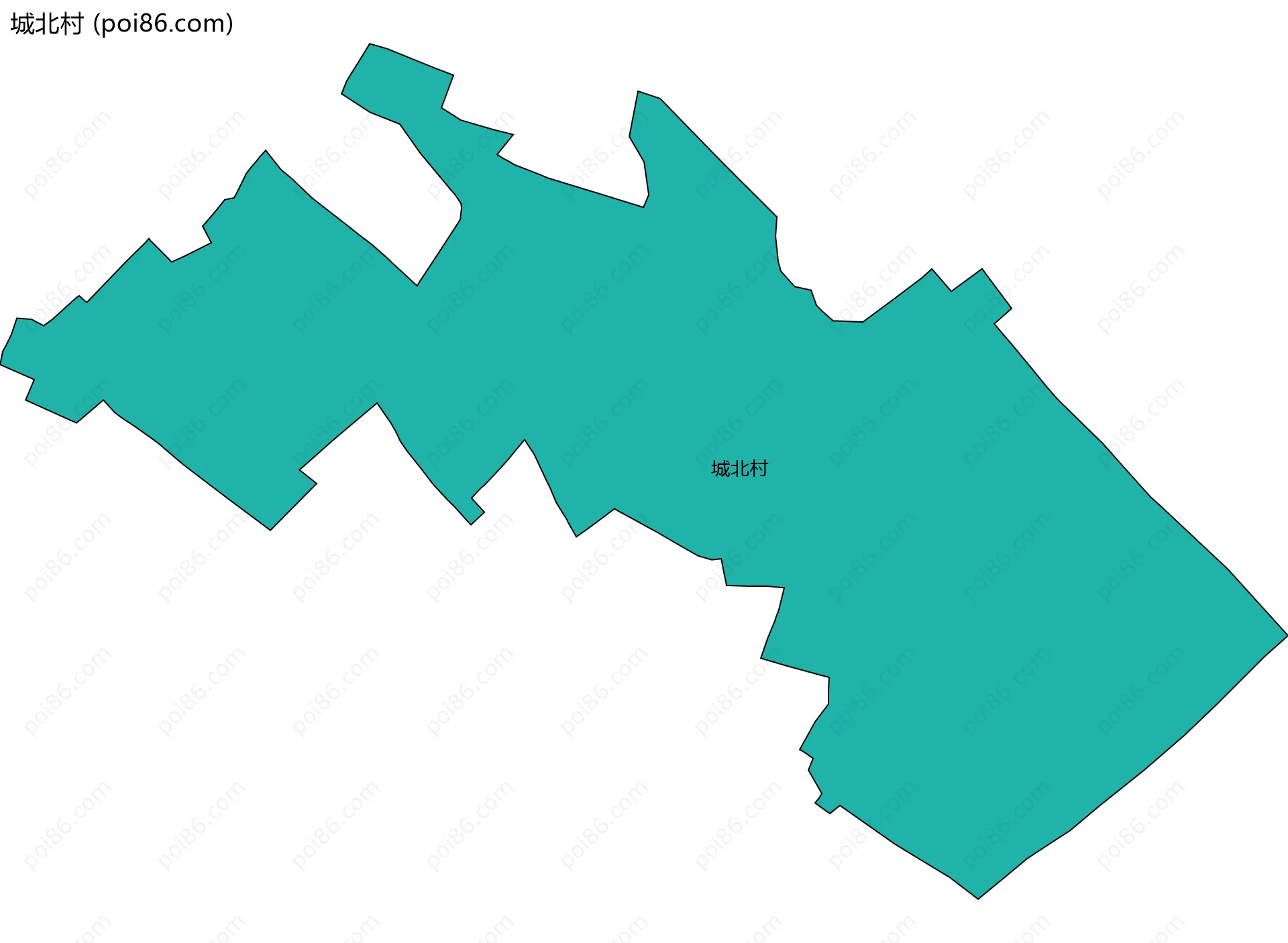 城北村边界地图